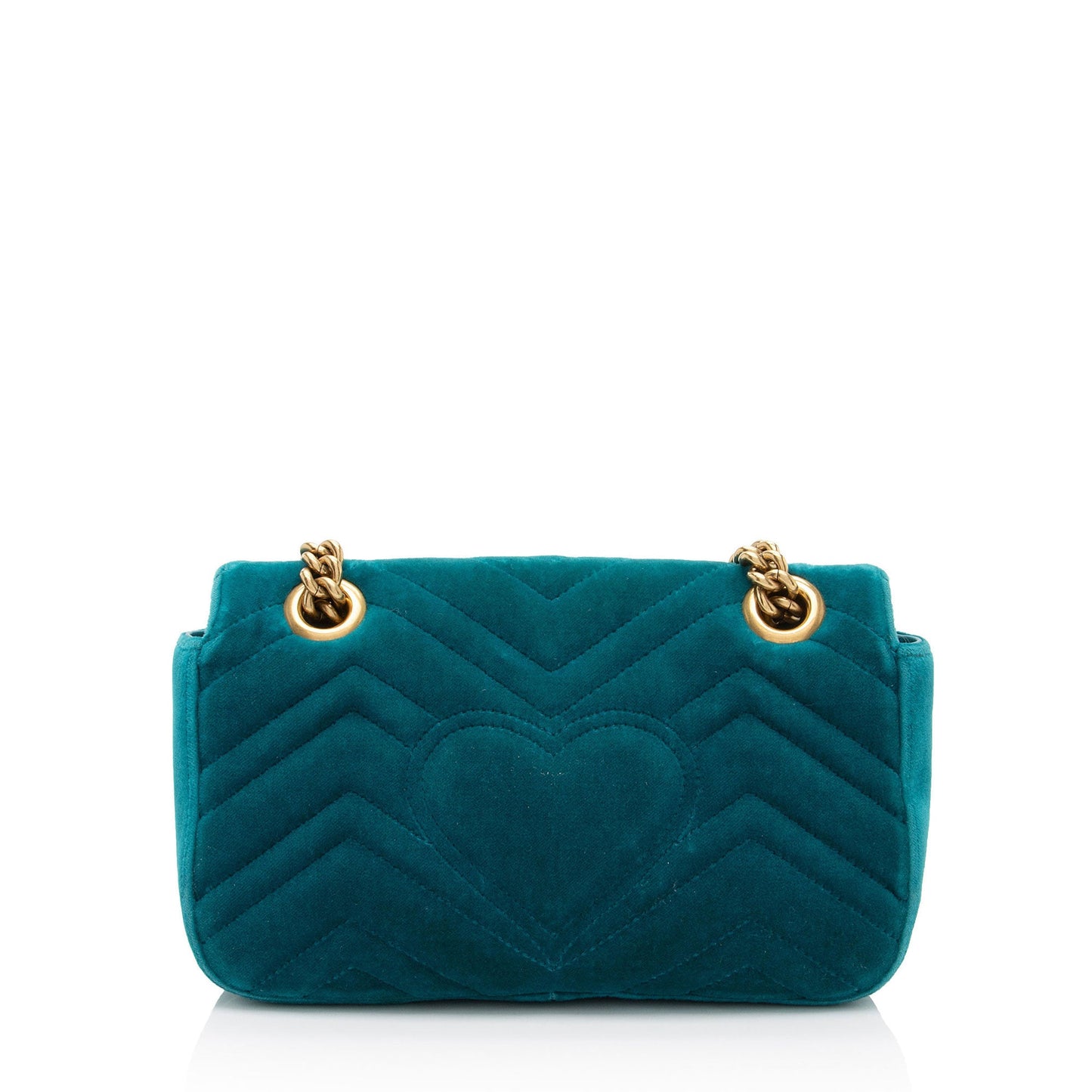 Gucci Matelasse Velvet GG Marmont Mini Flap Bag