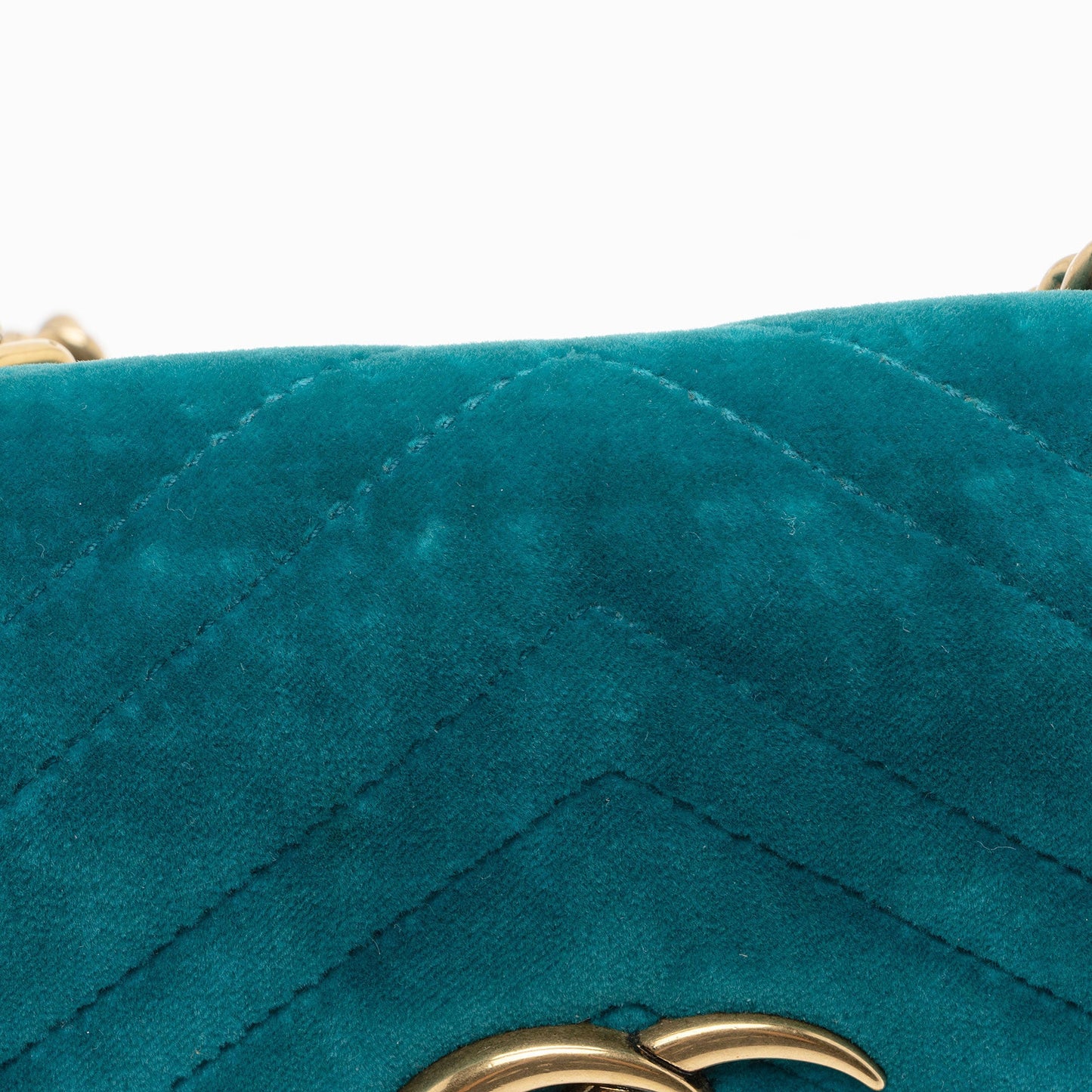 Gucci Matelasse Velvet GG Marmont Mini Flap Bag