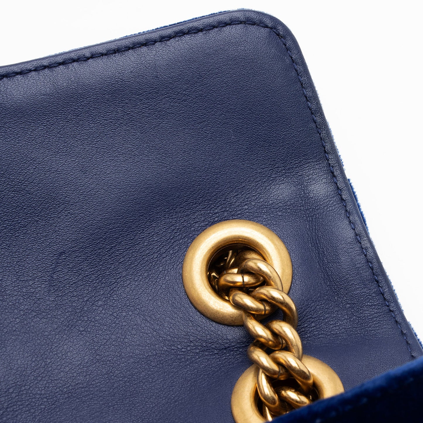 Gucci Matelasse Velvet GG Marmont Mini Flap Bag (SHF-PWuxDi)