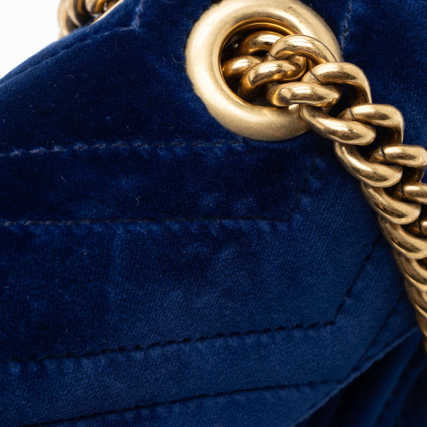 Gucci Matelasse Velvet GG Marmont Mini Flap Bag (SHF-PWuxDi)