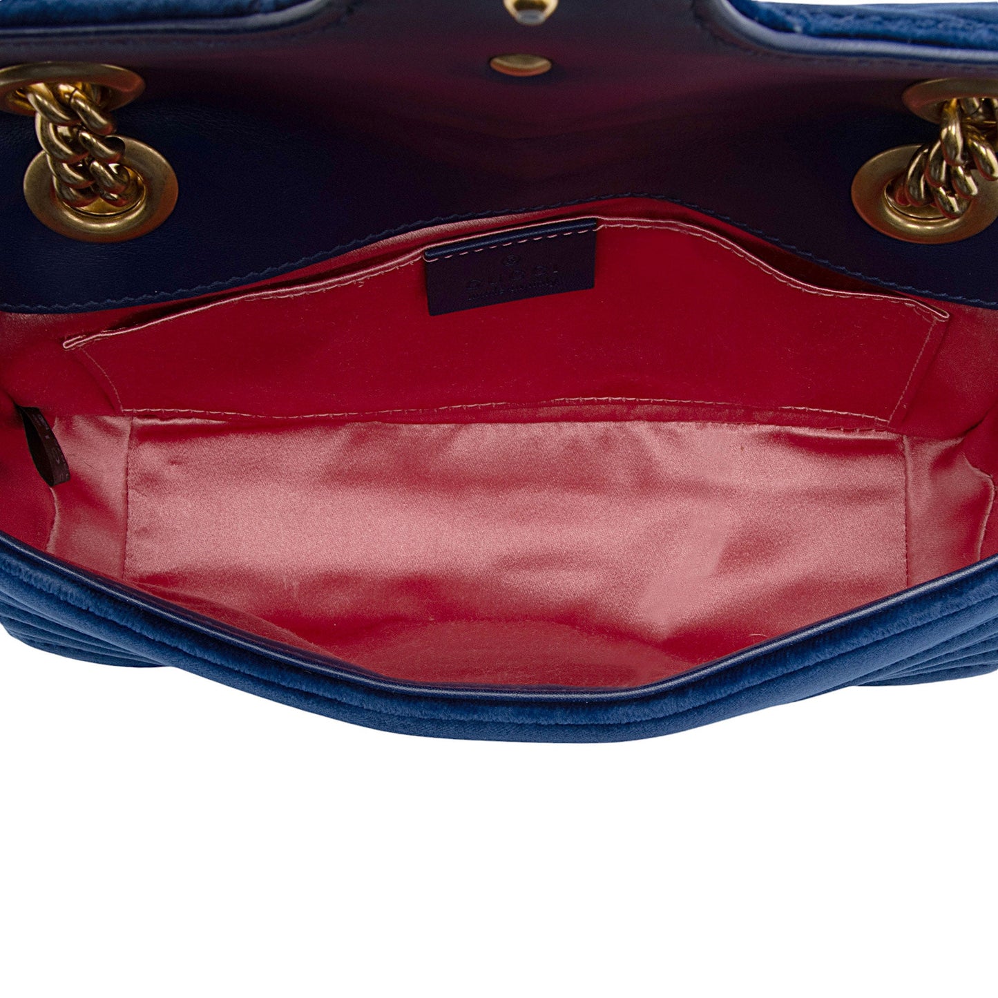 Gucci Matelasse Velvet GG Marmont Mini Flap Bag (SHF-PWuxDi)