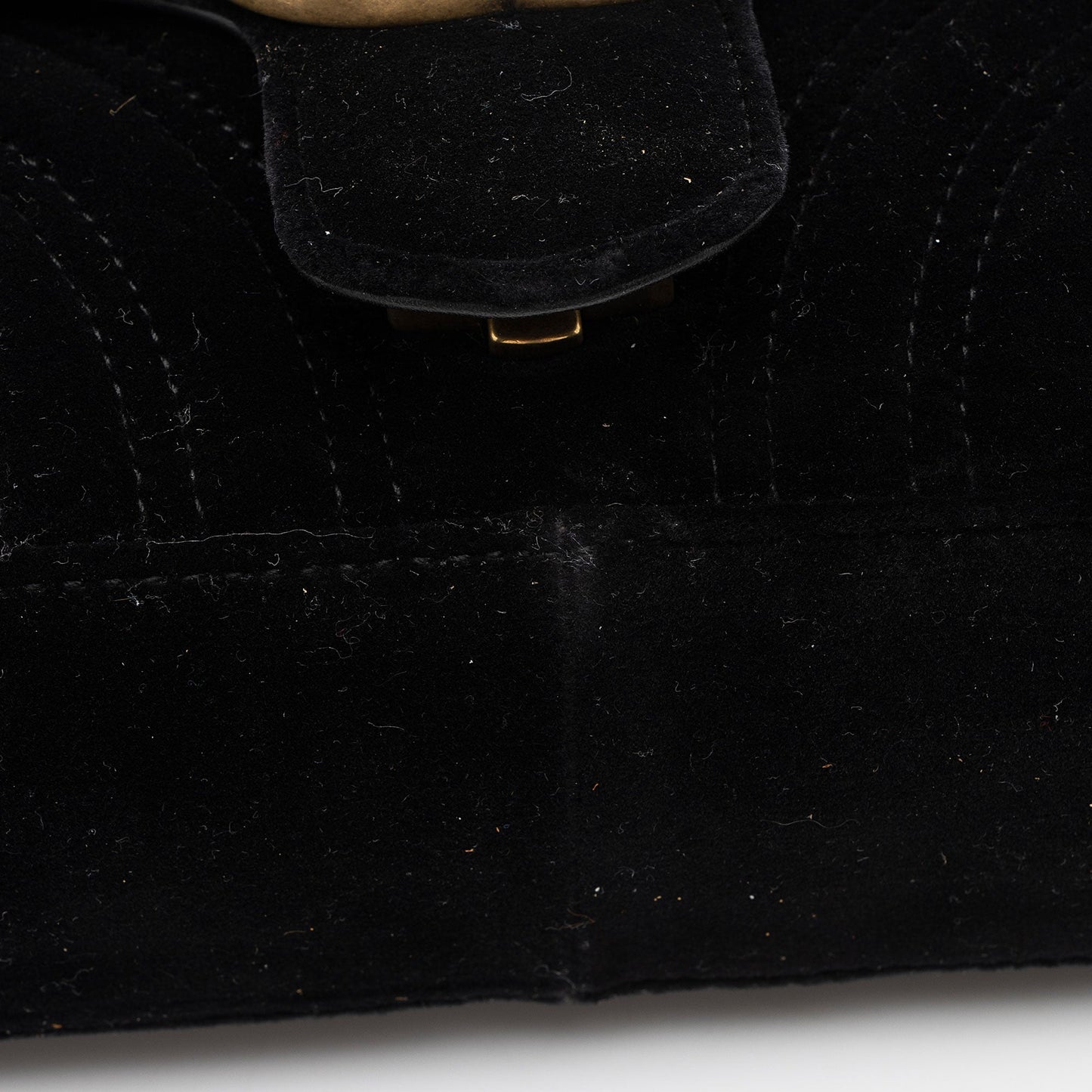 Gucci Matelasse Velvet GG Marmont Mini Flap Bag