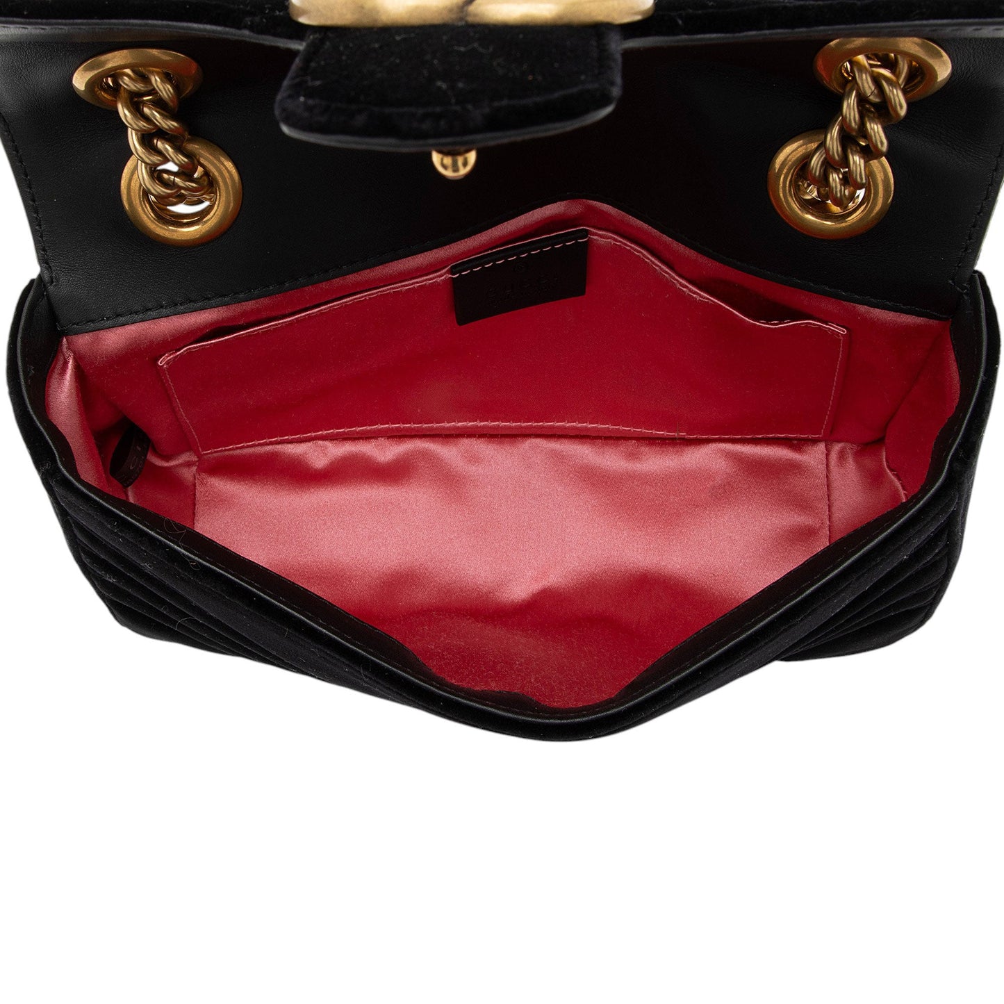 Gucci Matelasse Velvet GG Marmont Mini Flap Bag