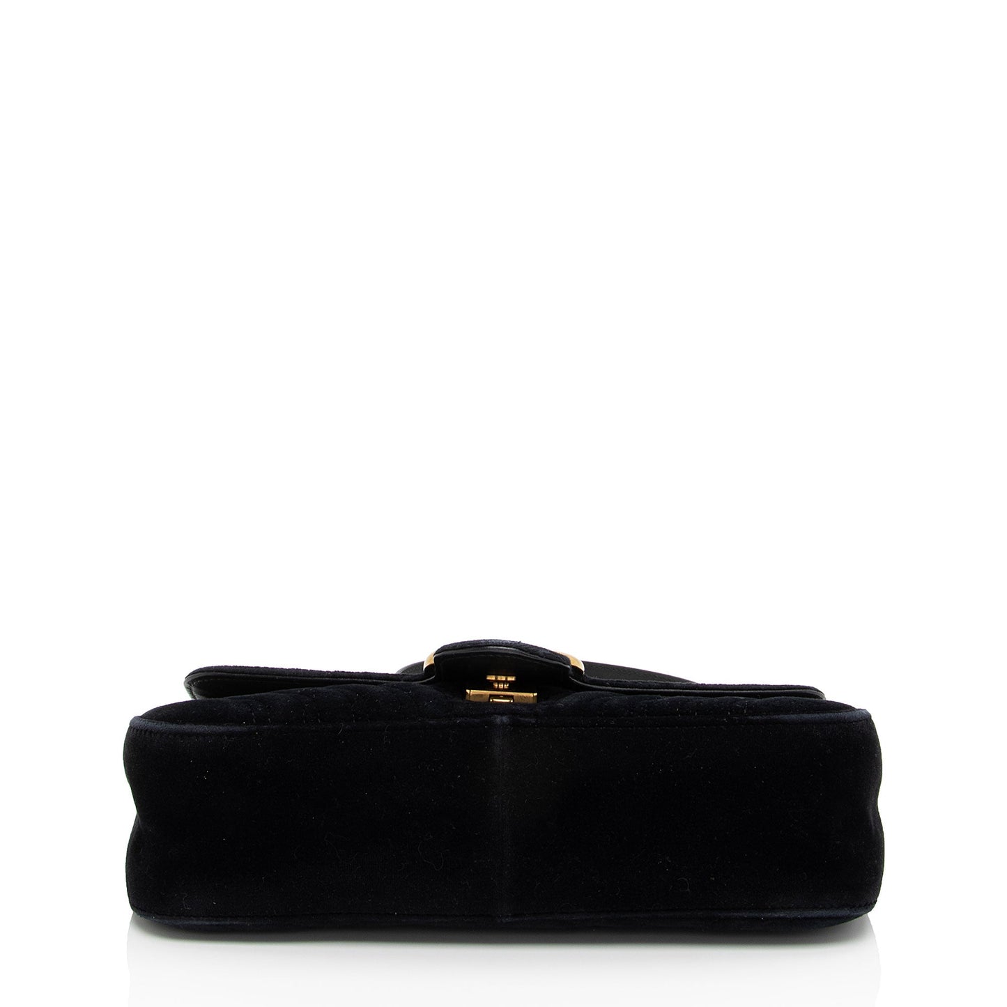 Gucci Matelasse Velvet GG Marmont Small Flap Shoulder Bag (SHF-cGU4RL)