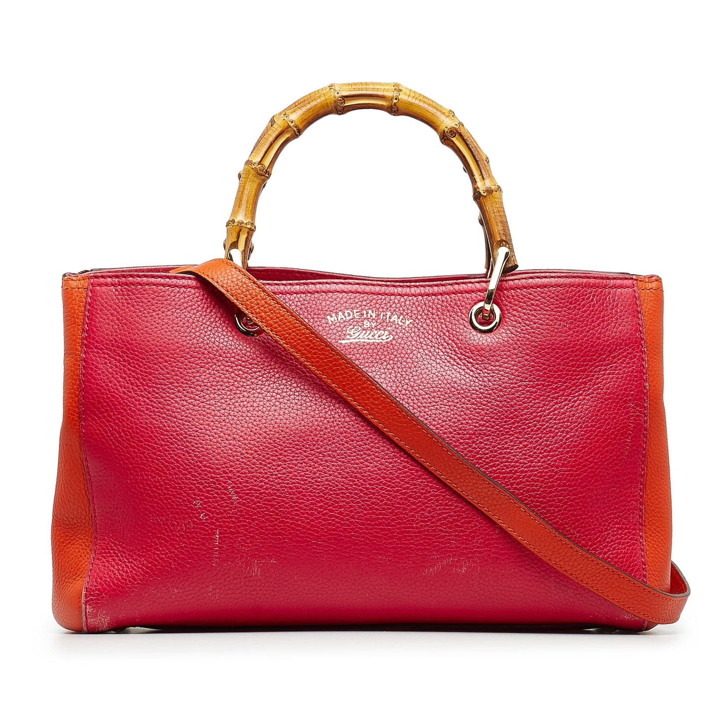 Gucci Medium Bicolor Bamboo Shopper (SHG-bLuzSR)