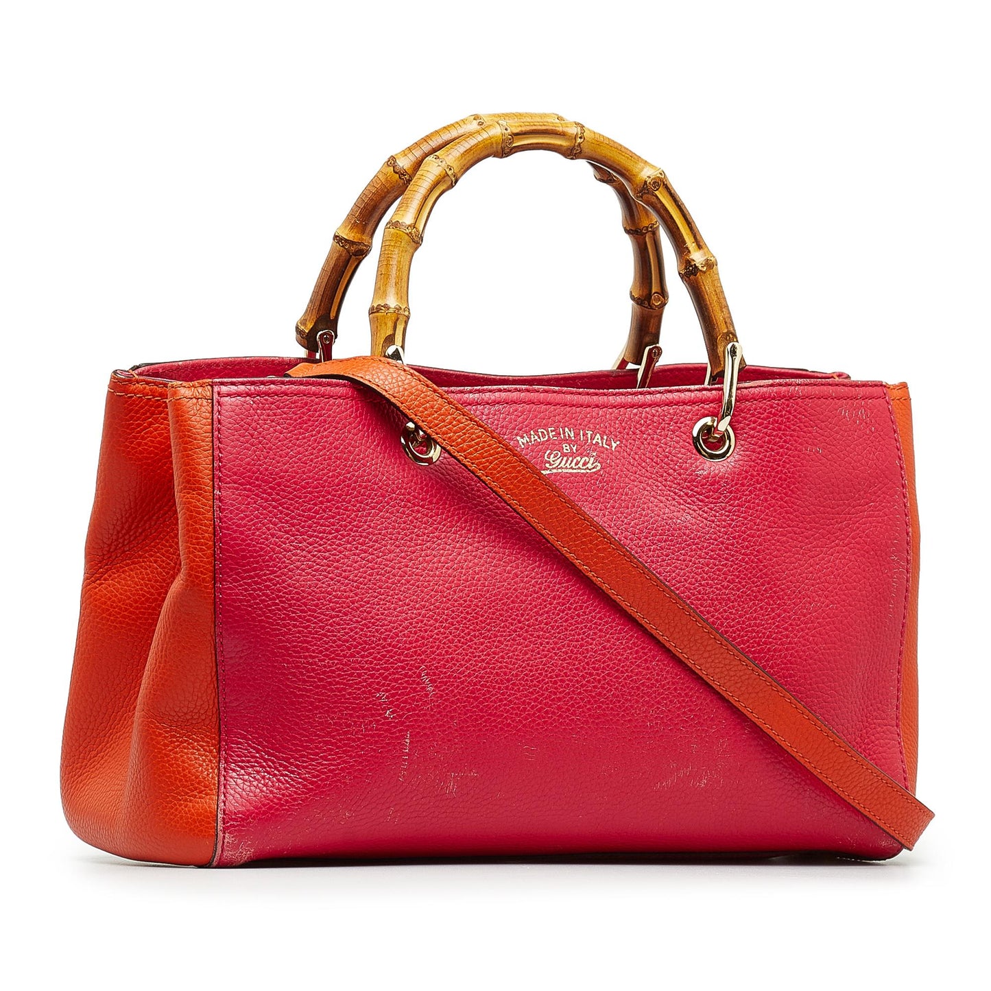 Gucci Medium Bicolor Bamboo Shopper (SHG-bLuzSR)