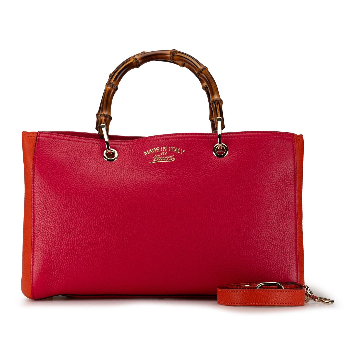 Gucci Medium Bicolor Bamboo Shopper (SHG-XarzxK)