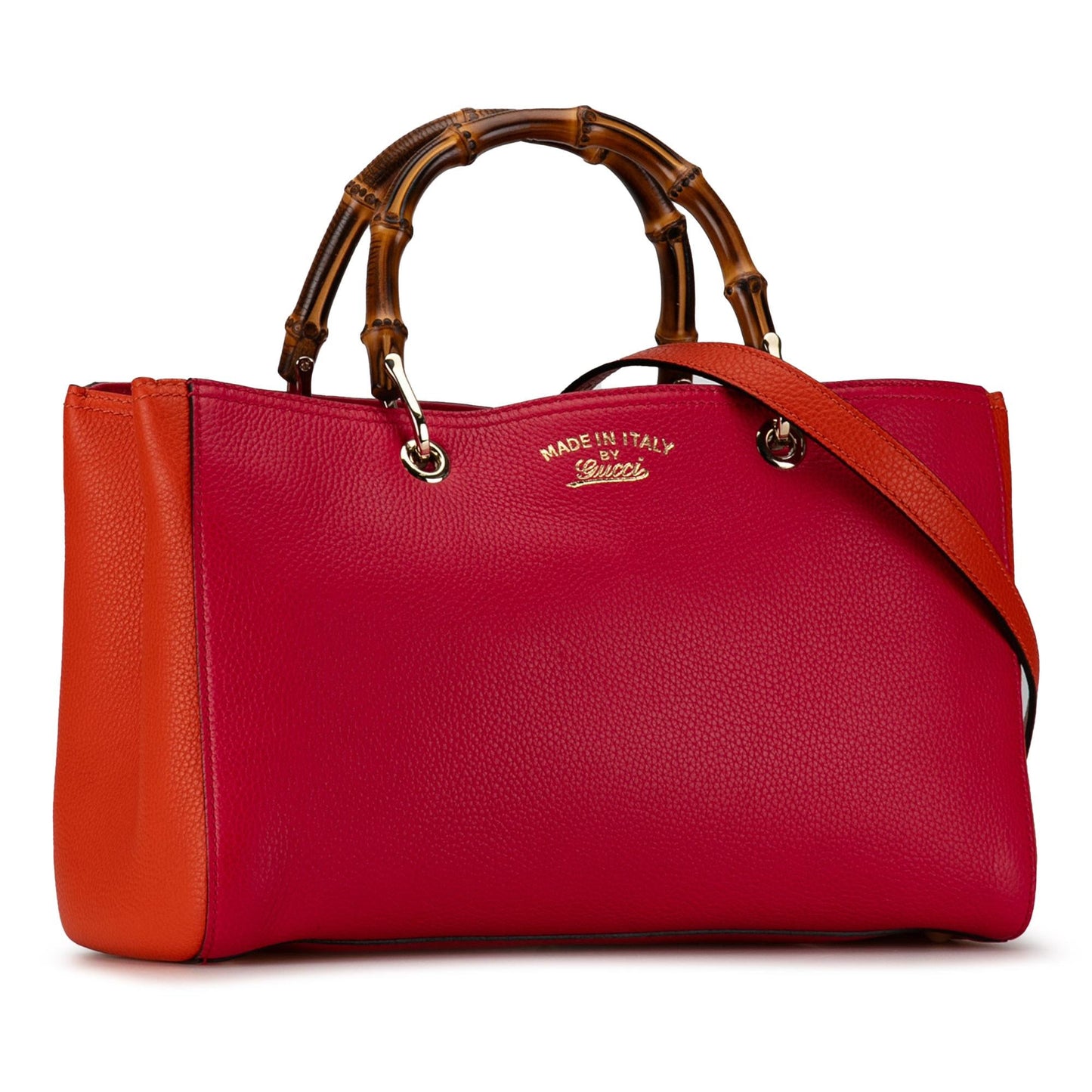 Gucci Medium Bicolor Bamboo Shopper (SHG-XarzxK)