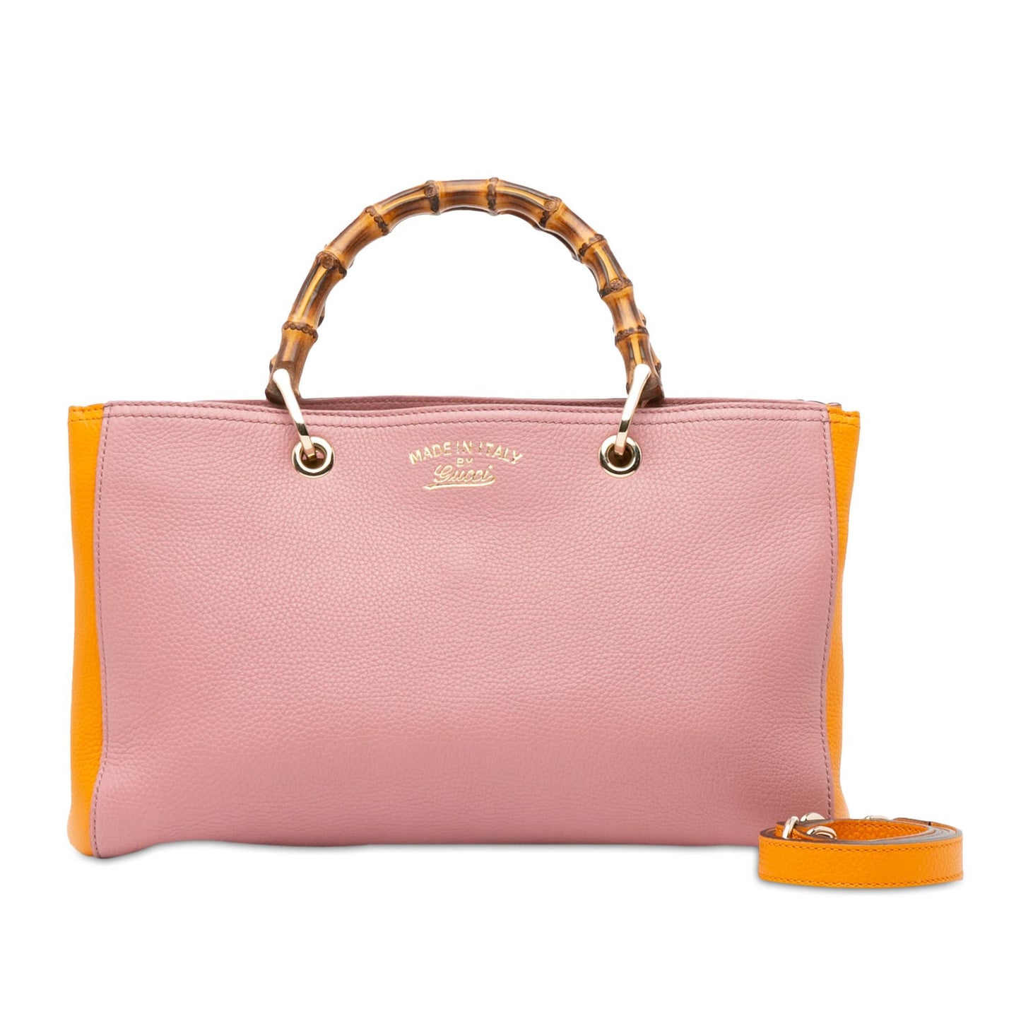 Gucci Medium Bicolor Bamboo Shopper (SHG-d7YYV5)