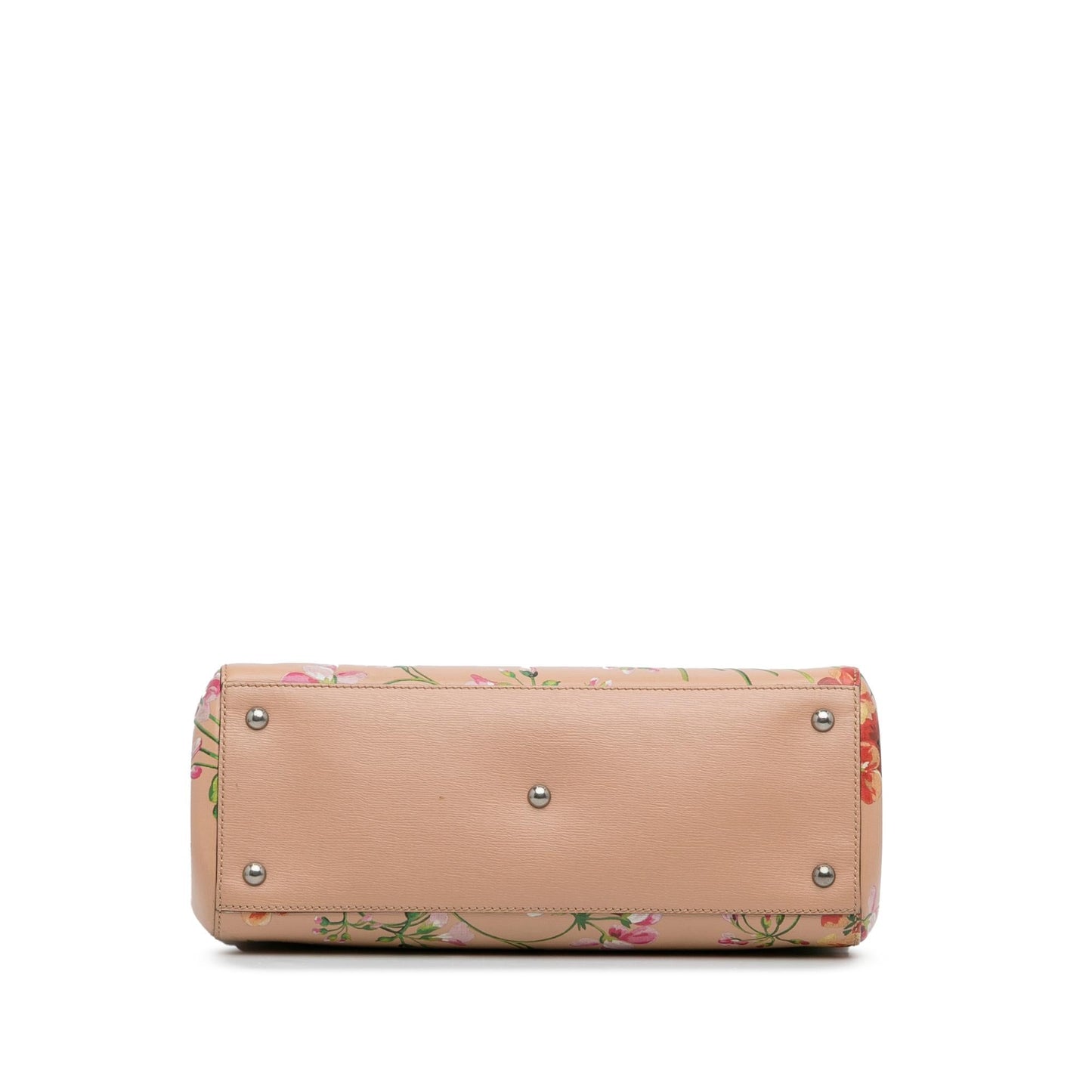 Gucci Medium Blooms Bamboo Shopper (SHG-7mrClL)