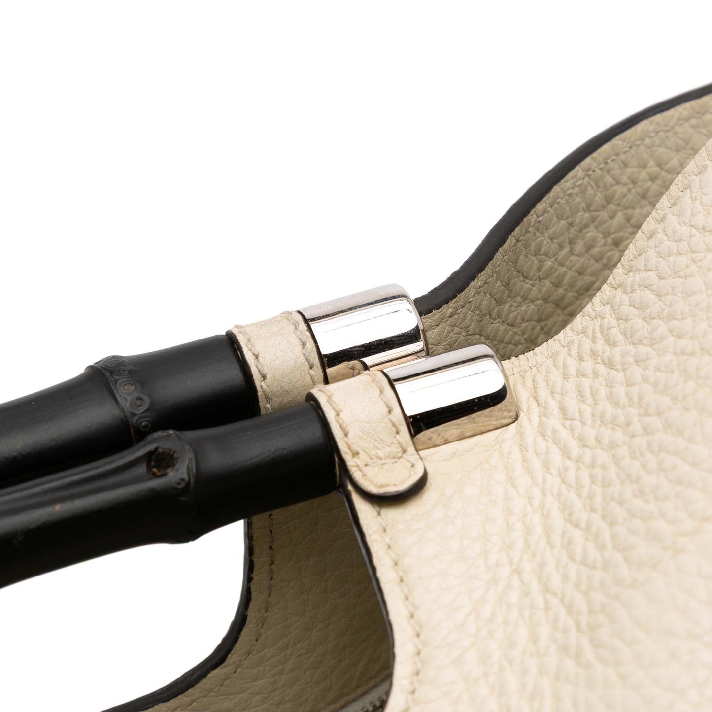 Gucci Medium Calfskin Bamboo Daily Shopper Satchel