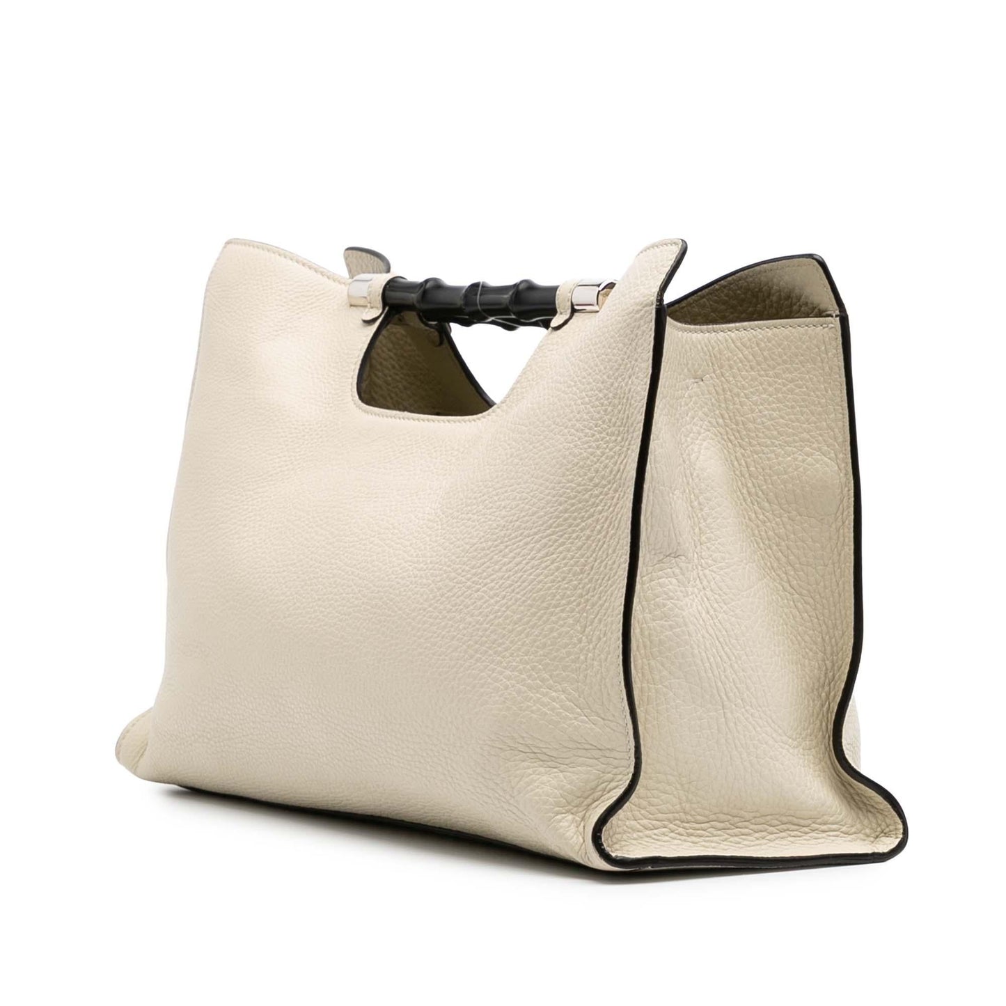 Gucci Medium Calfskin Bamboo Daily Shopper Satchel