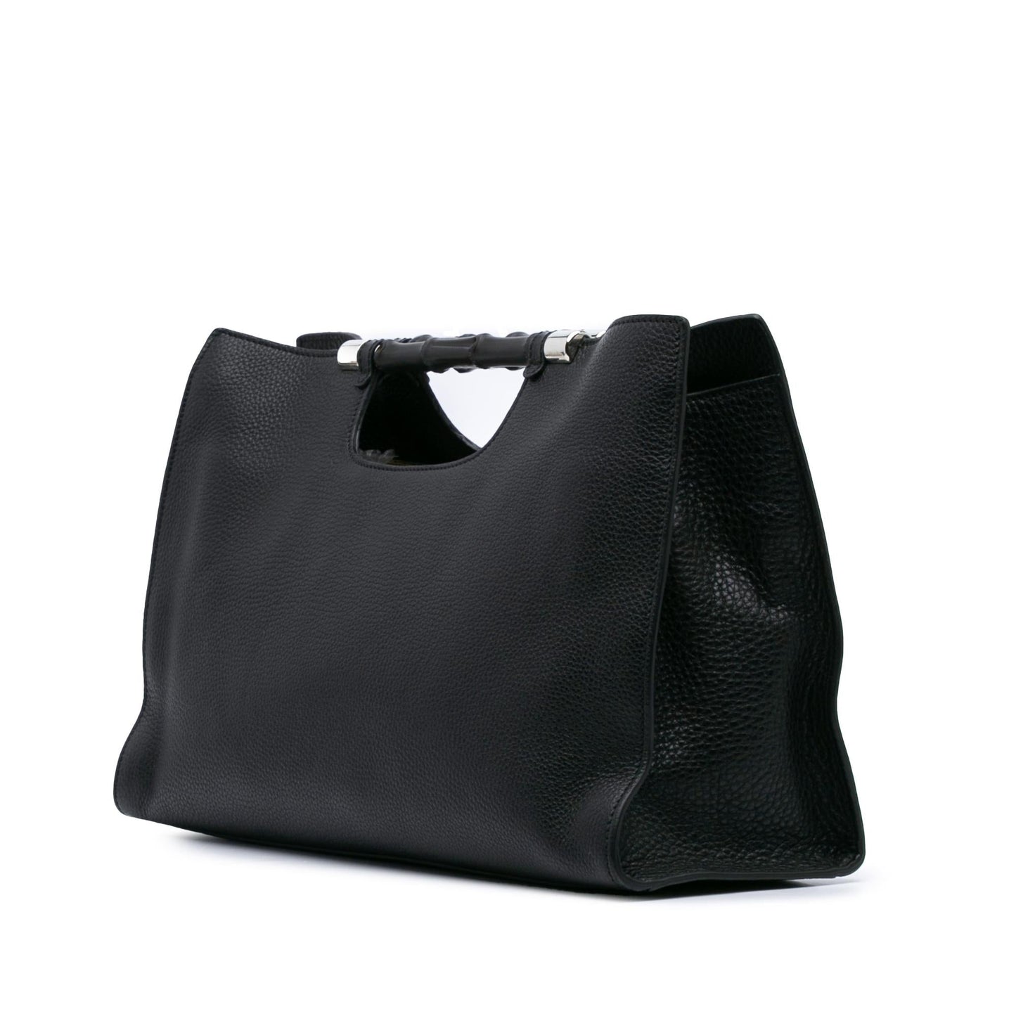 Gucci Medium Calfskin Bamboo Daily Shopper Satchel