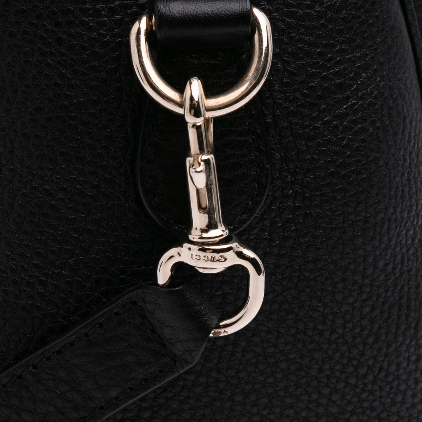 Gucci Medium Calfskin Bamboo Shopper Boston Bag