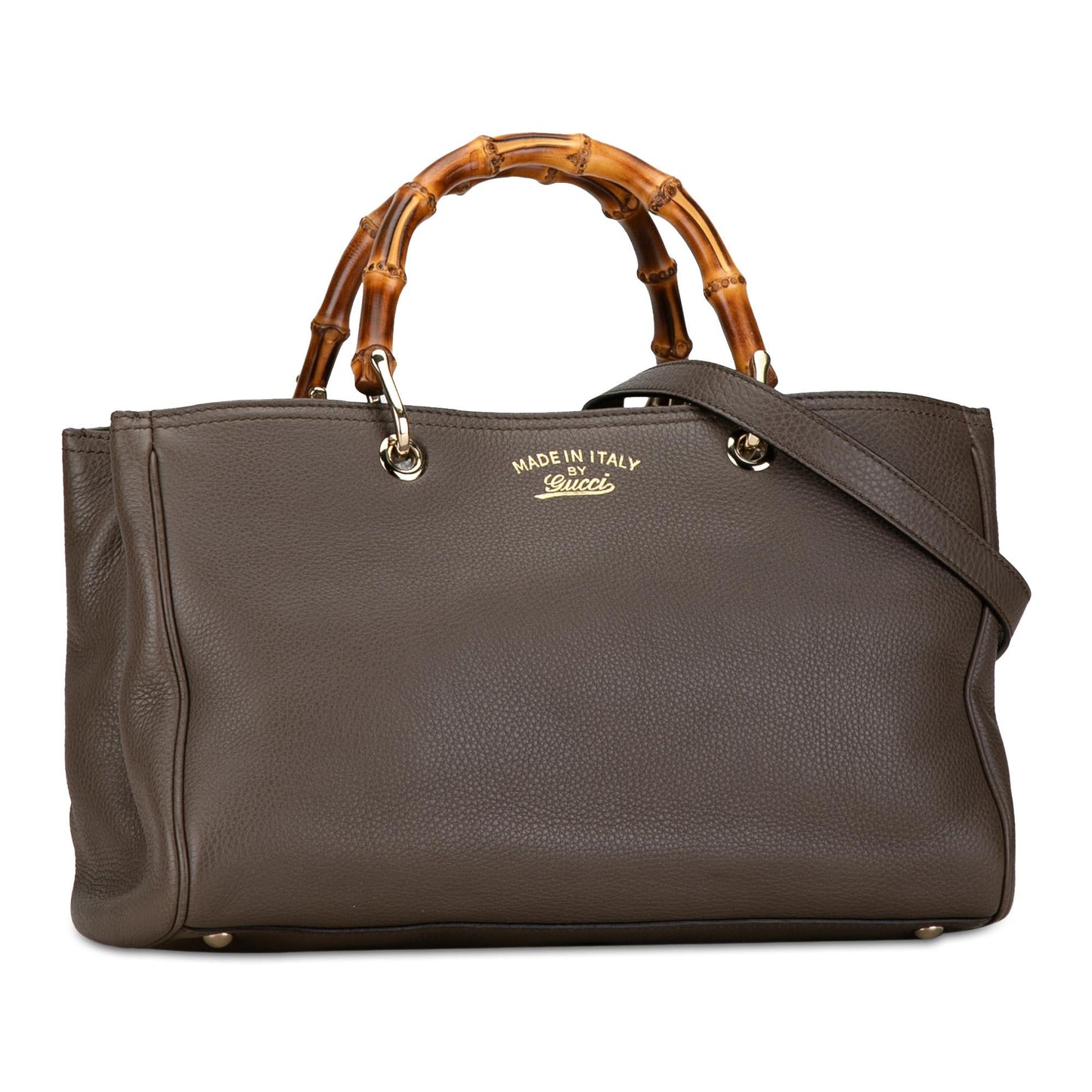 Gucci Medium Calfskin Bamboo Shopper Satchel (SHG-N0vdQS)