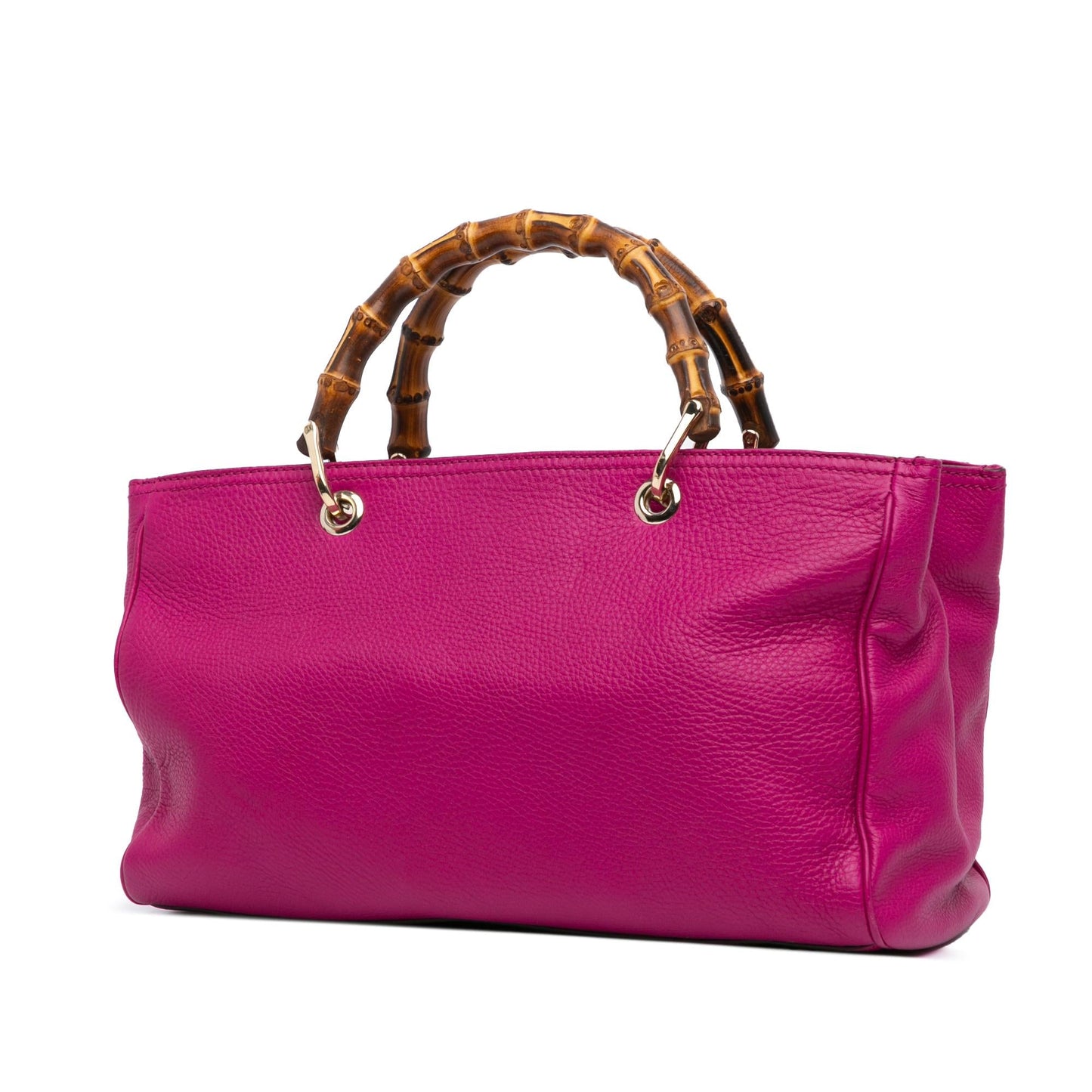 Gucci Medium Calfskin Bamboo Shopper Satchel