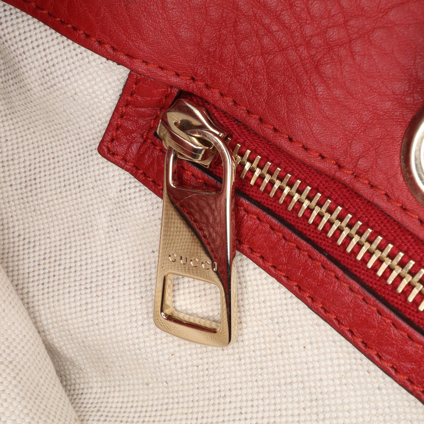 Gucci Medium Calfskin Bamboo Shopper Satchel