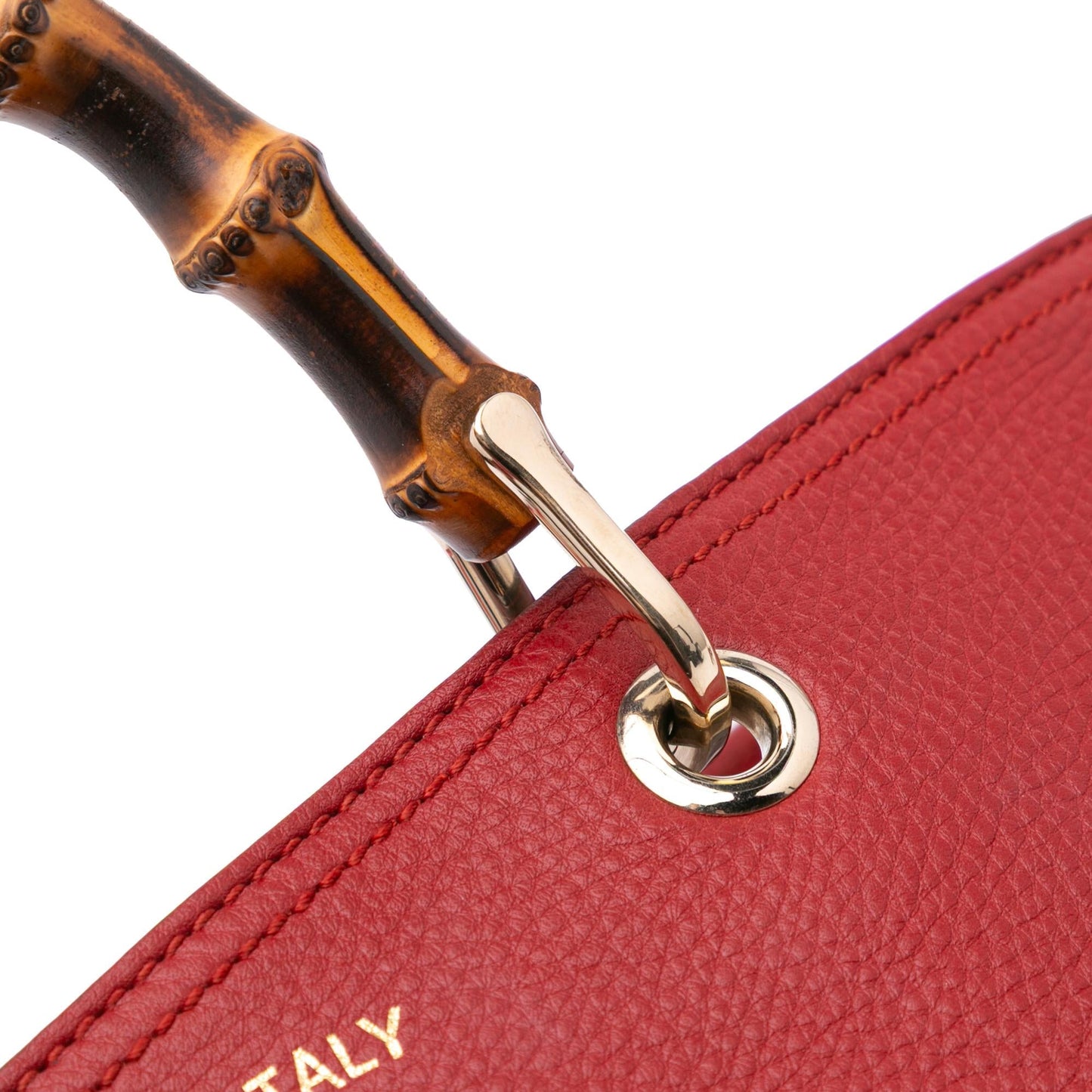 Gucci Medium Calfskin Bamboo Shopper Satchel
