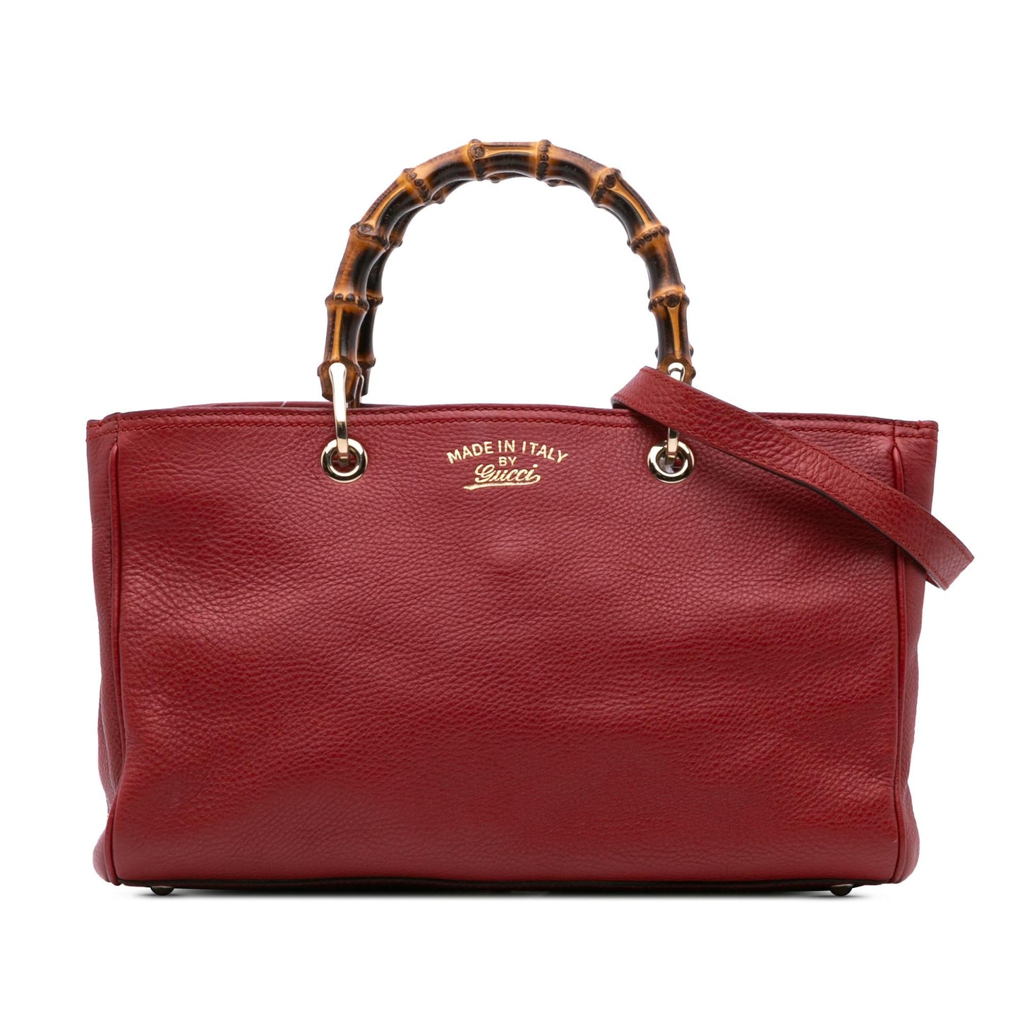 Gucci Medium Calfskin Bamboo Shopper Satchel
