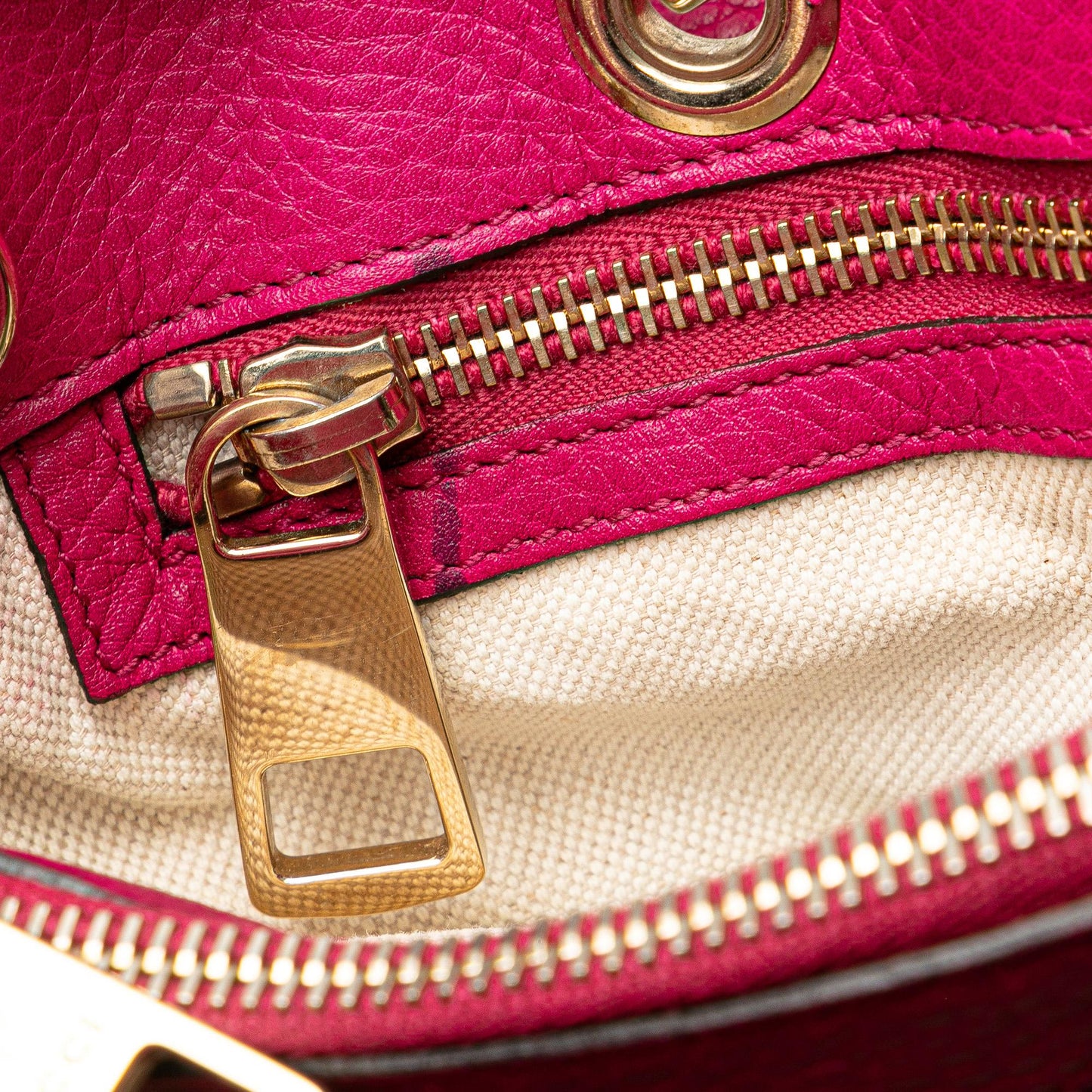 Gucci Medium Calfskin Bamboo Shopper Satchel