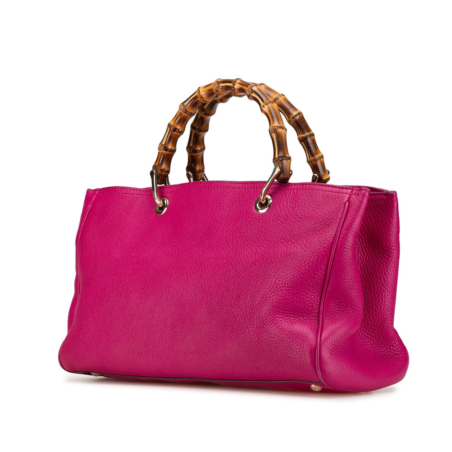 Gucci Medium Calfskin Bamboo Shopper Satchel