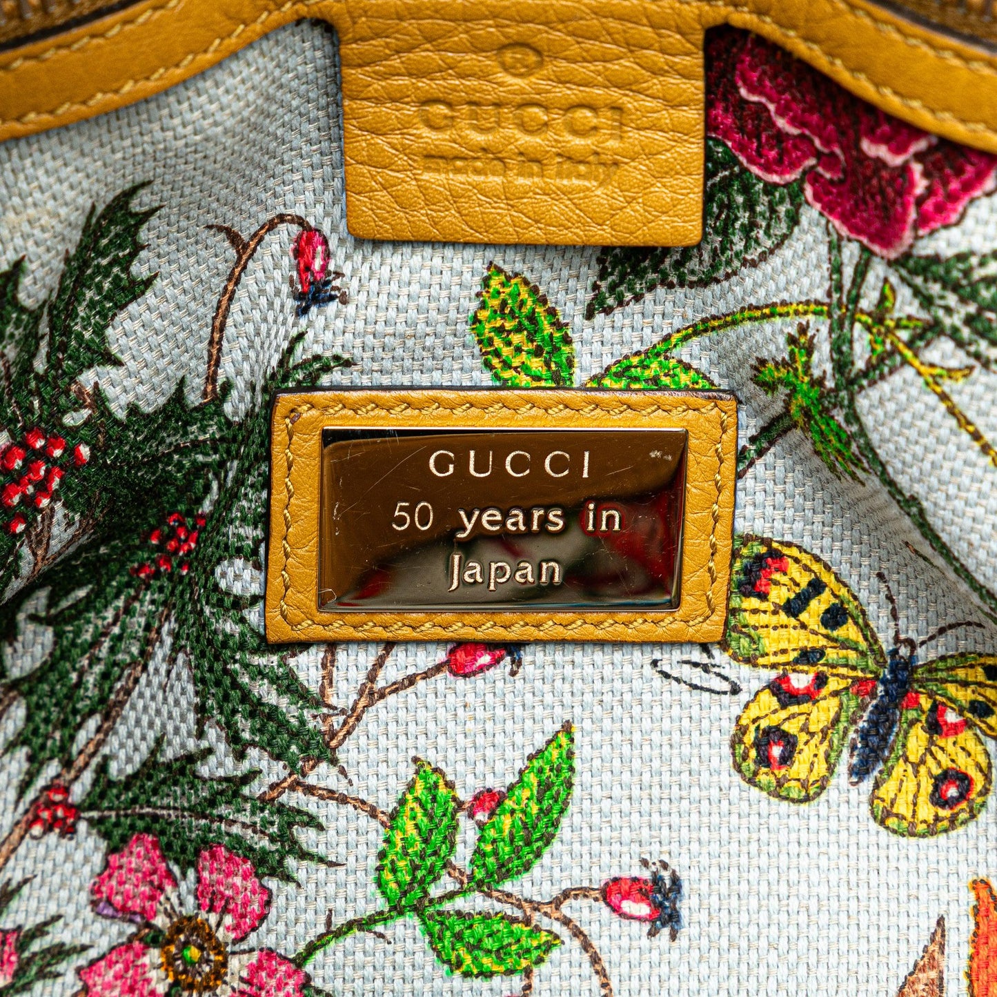 Gucci Medium Calfskin Bamboo Shopper Satchel