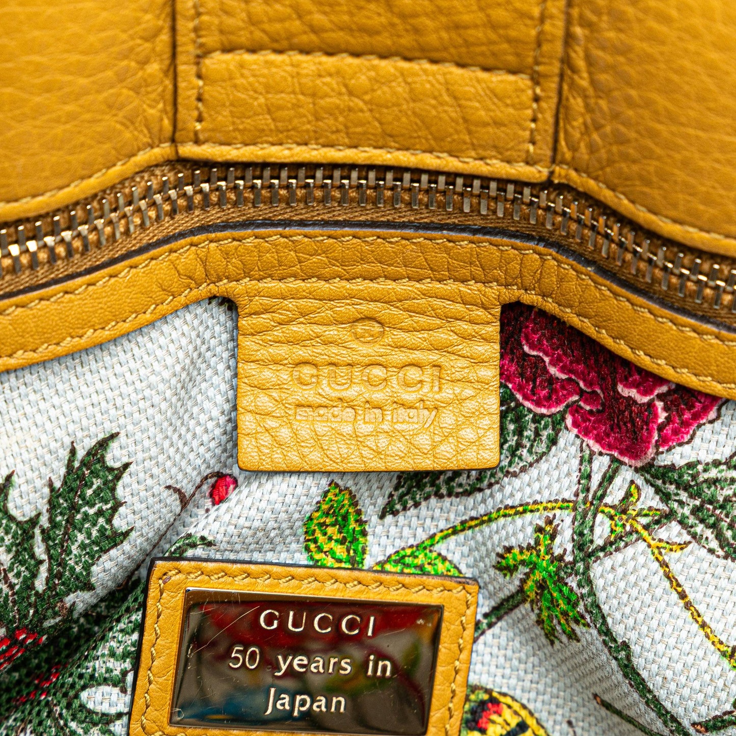 Gucci Medium Calfskin Bamboo Shopper Satchel