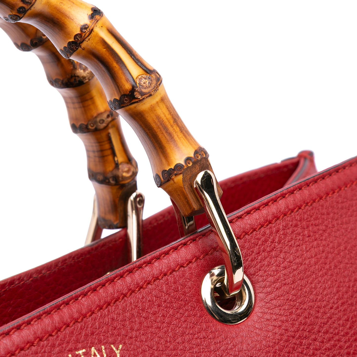 Gucci Medium Calfskin Bamboo Shopper Satchel