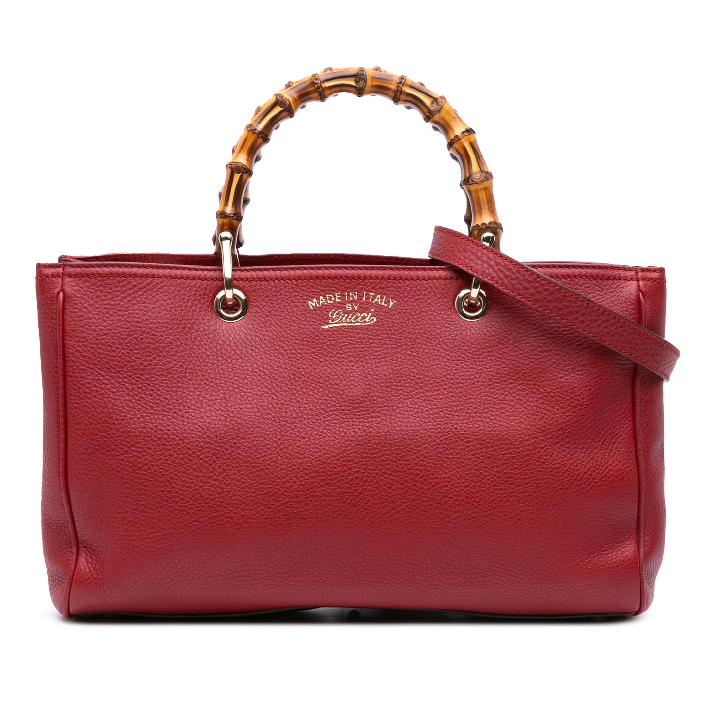 Gucci Medium Calfskin Bamboo Shopper Satchel