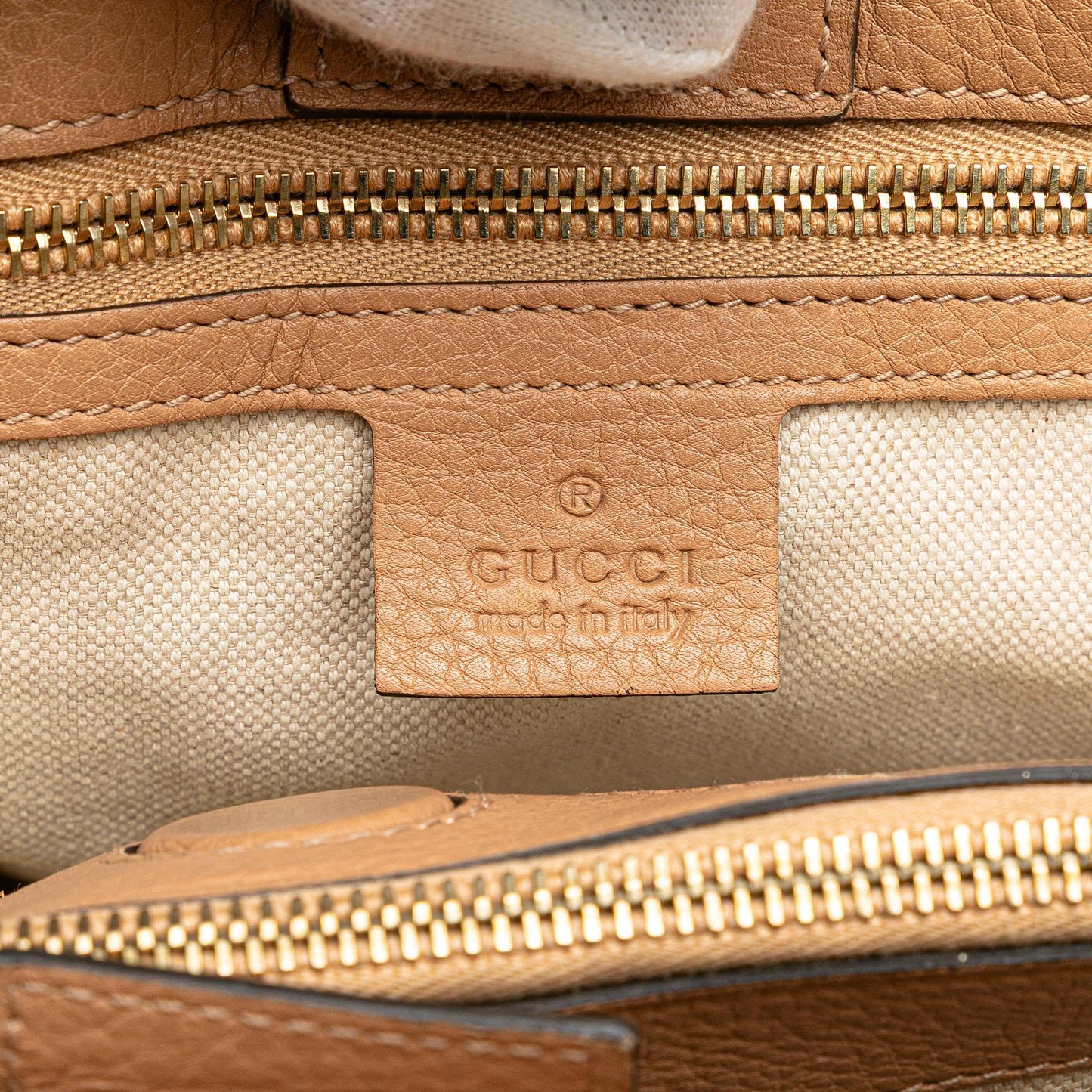Gucci Medium Calfskin Bamboo Shopper Satchel