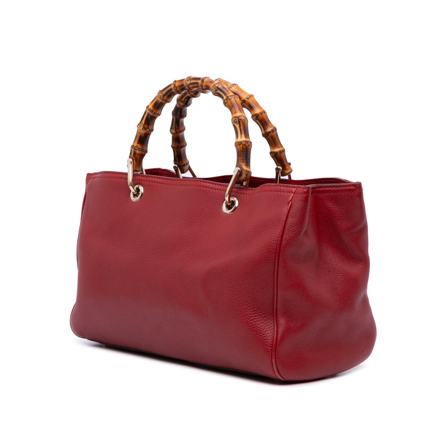 Gucci Medium Calfskin Bamboo Shopper Satchel