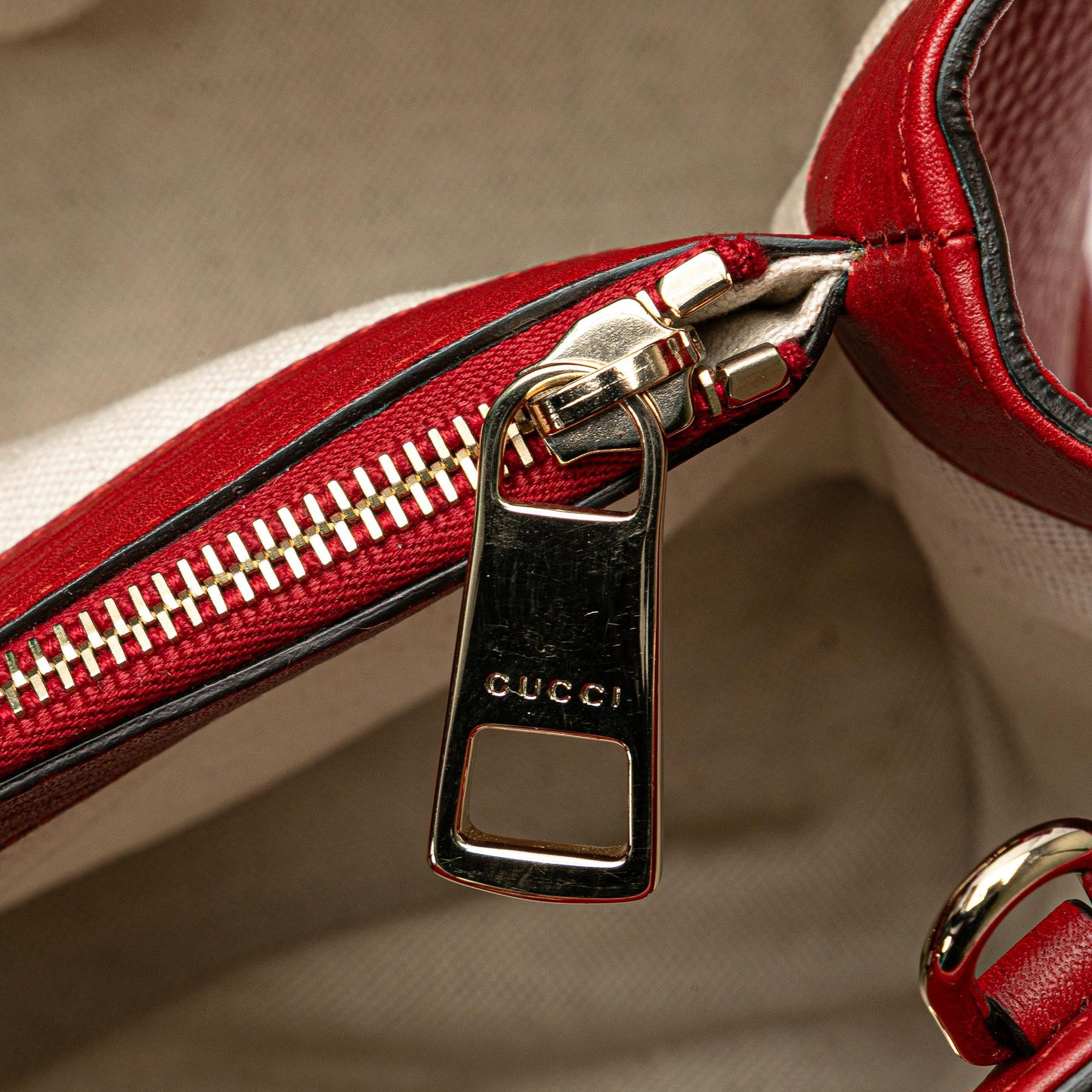 Gucci Medium Calfskin Bamboo Shopper Satchel