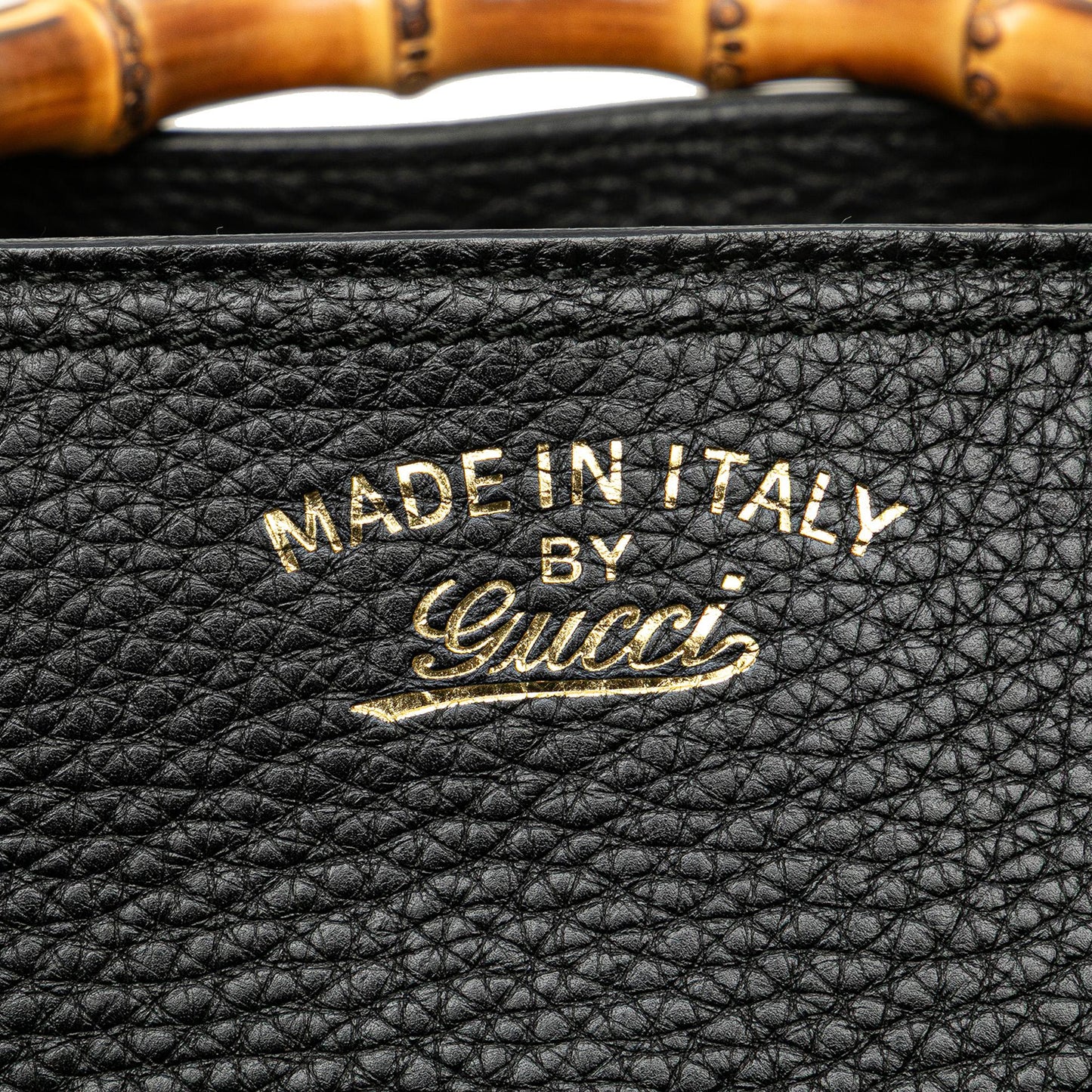 Gucci Medium Calfskin Bamboo Shopper Satchel