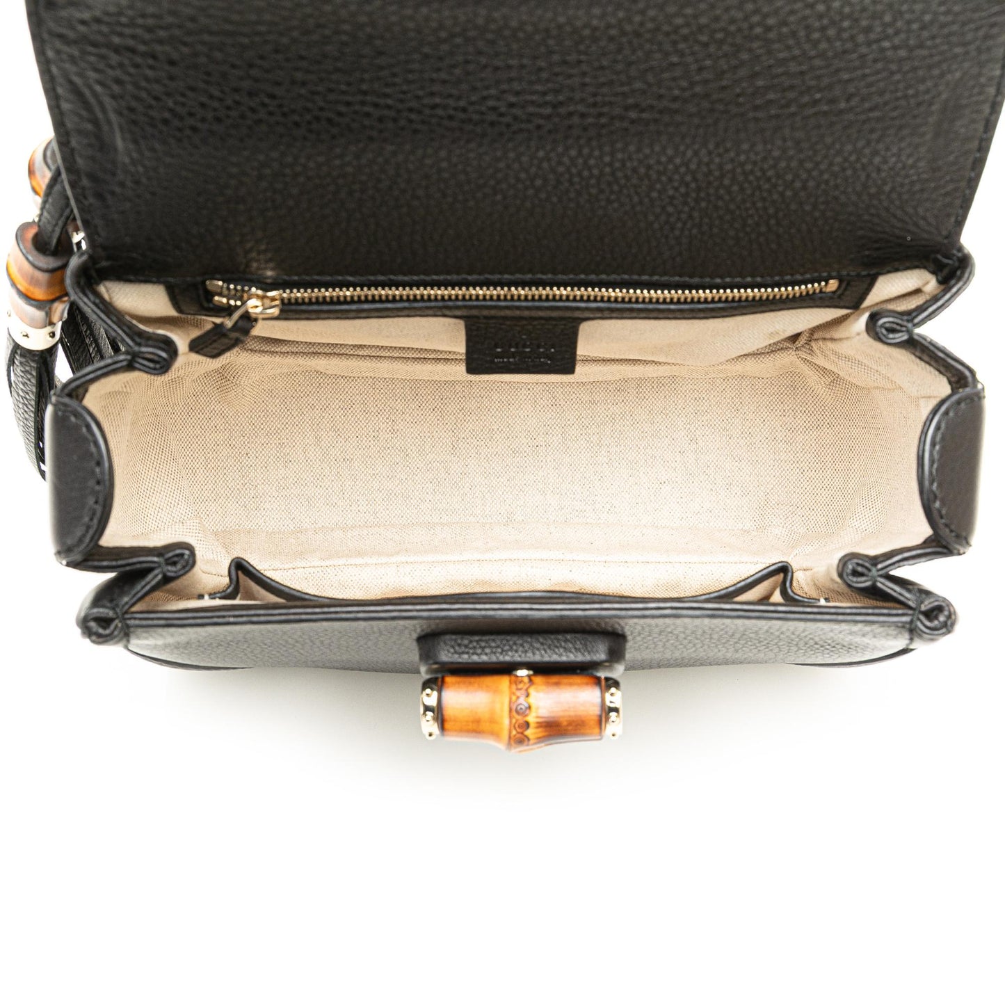 Gucci Medium Calfskin Bamboo Top Handle Bag