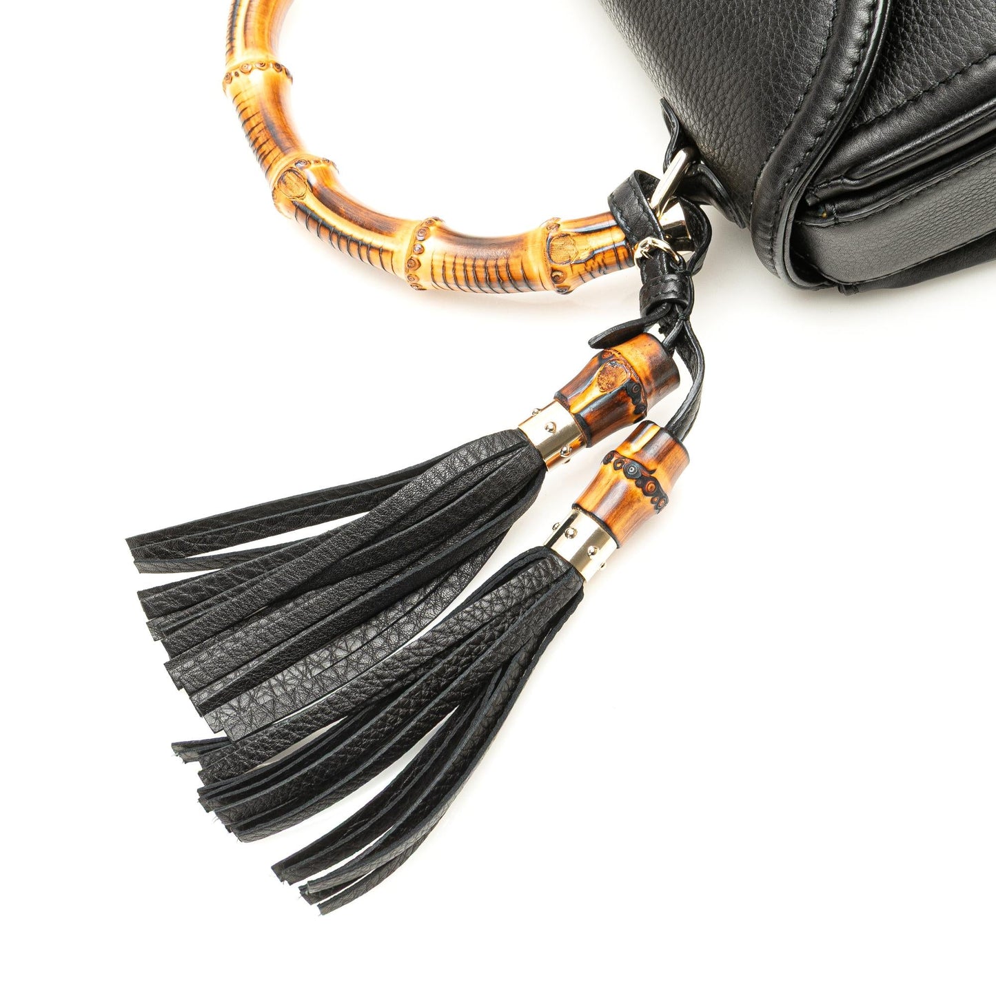 Gucci Medium Calfskin Bamboo Top Handle Bag