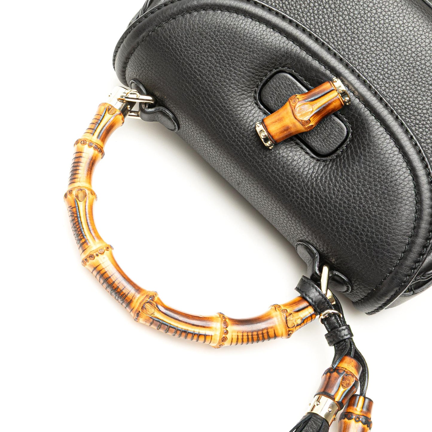 Gucci Medium Calfskin Bamboo Top Handle Bag