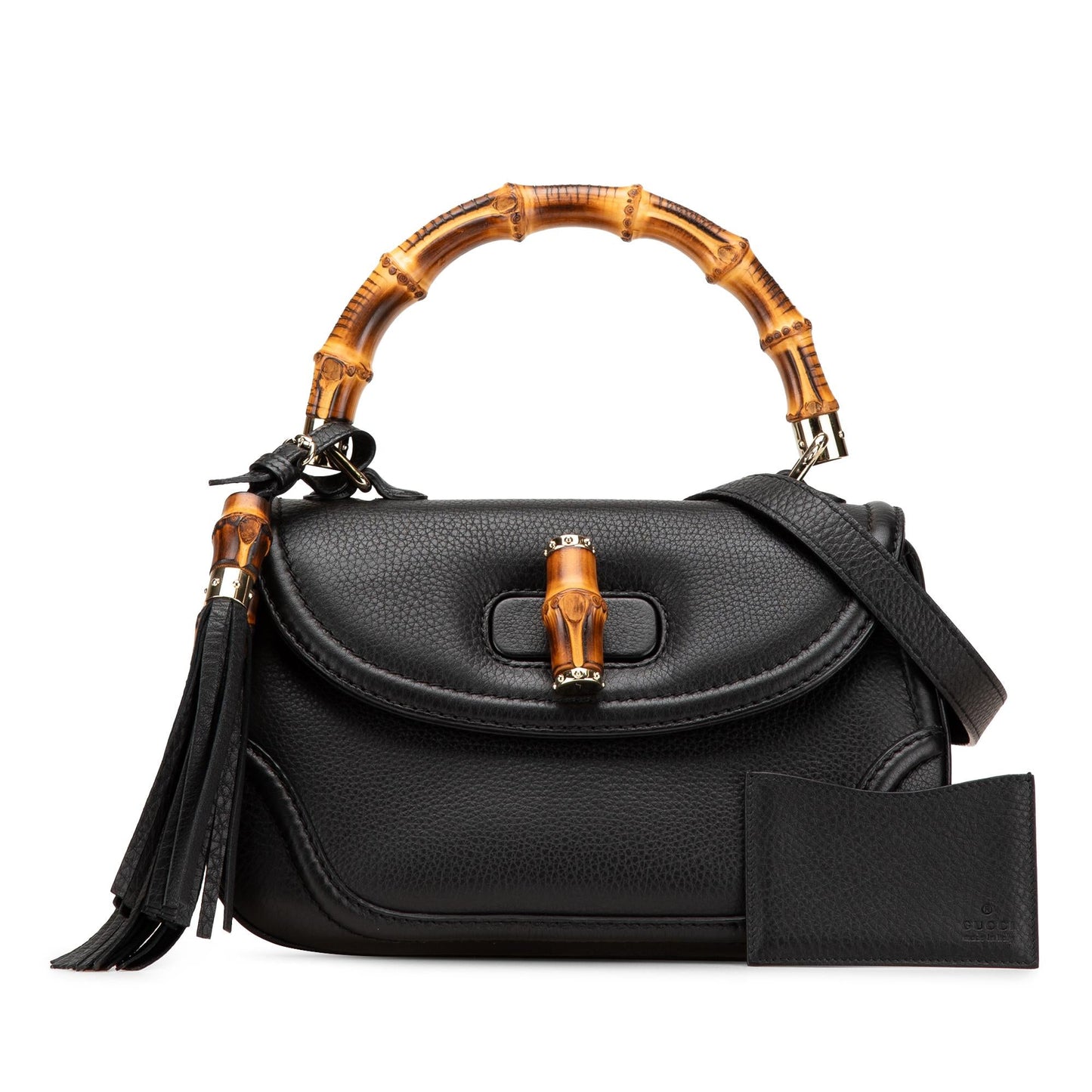 Gucci Medium Calfskin Bamboo Top Handle Bag