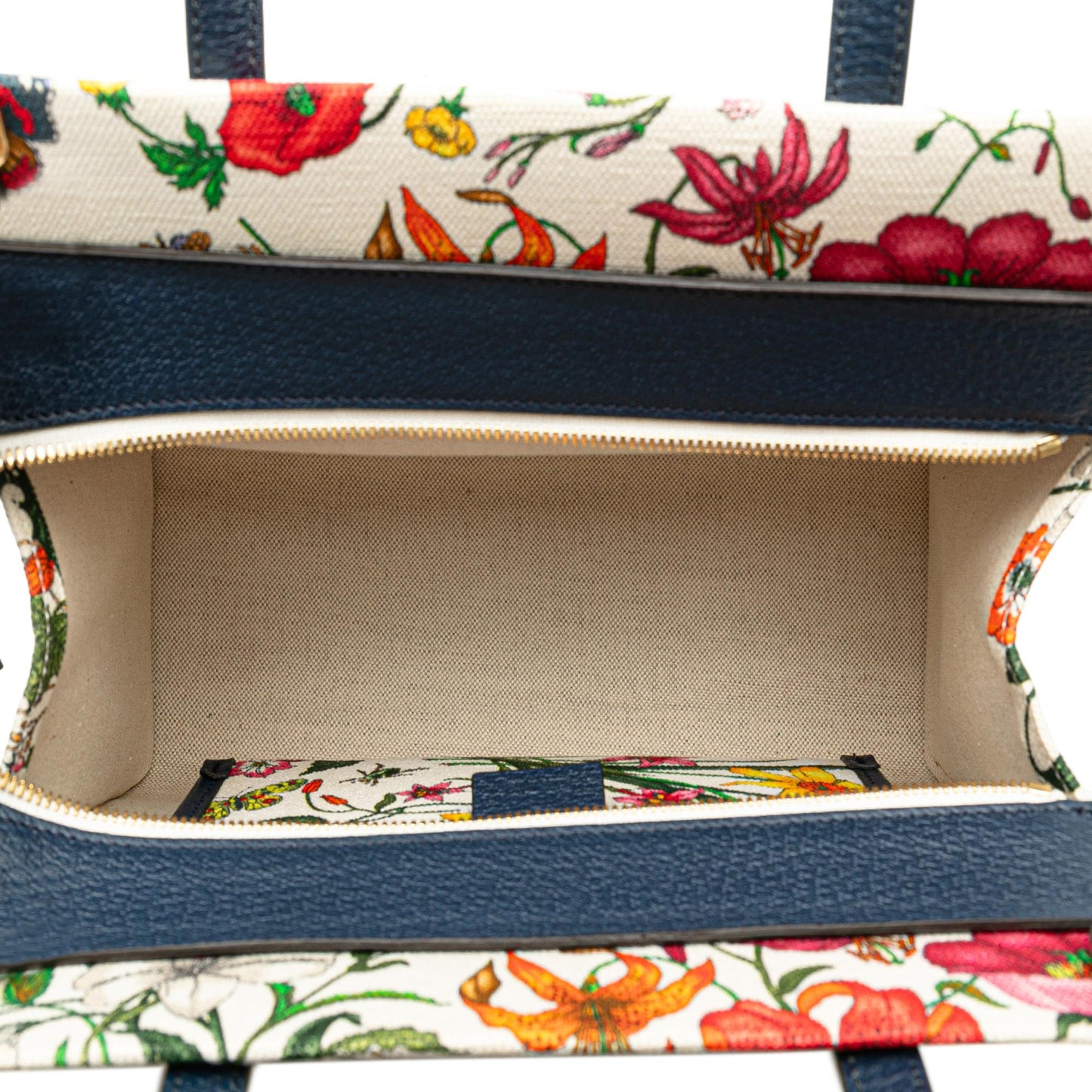 Gucci Medium Canvas Flora Satchel (SHG-UiHF9G)