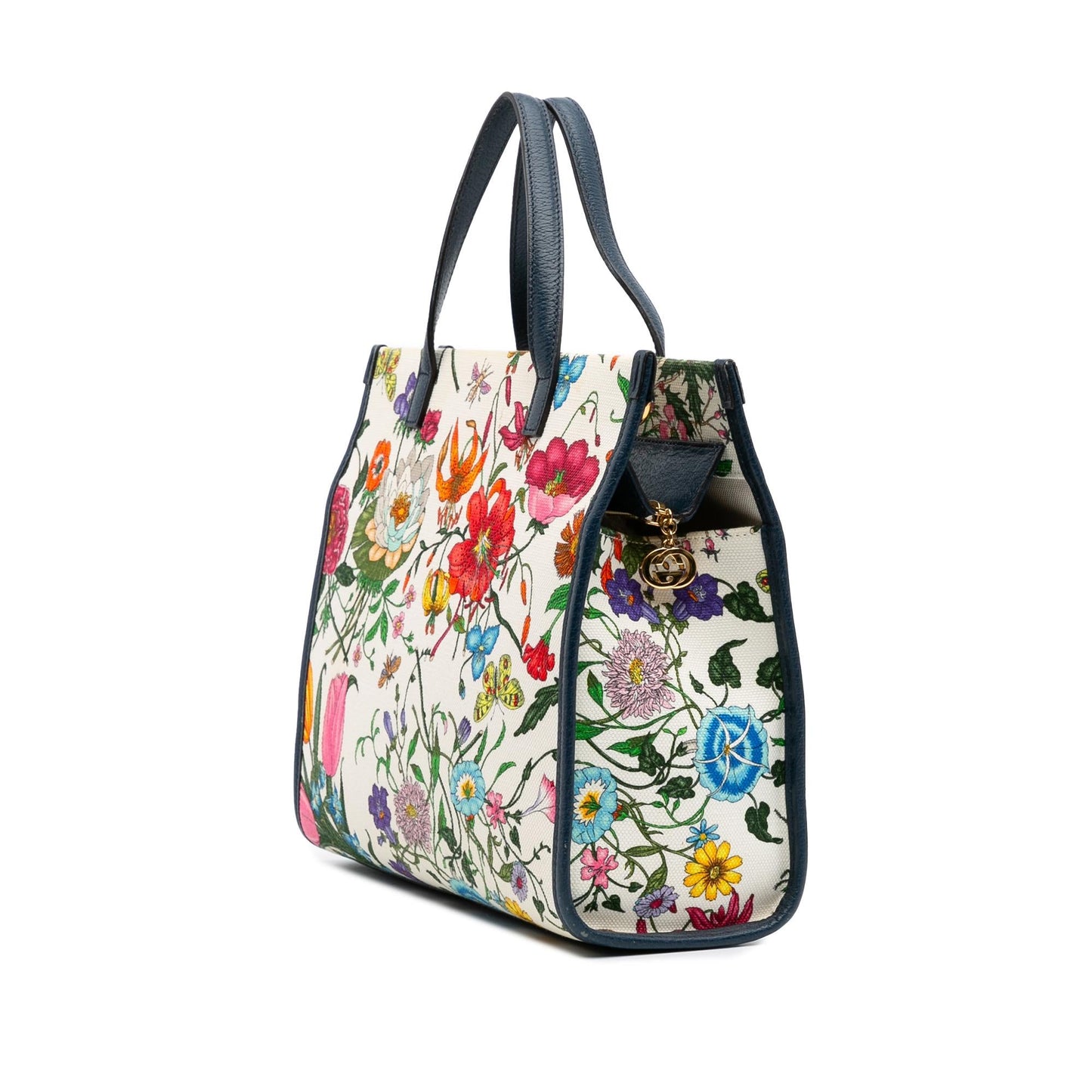 Gucci Medium Canvas Flora Satchel