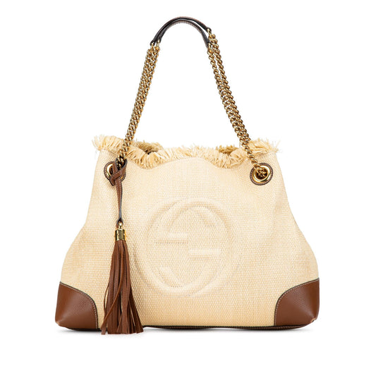 Gucci Medium Canvas Soho Chain Tote (SHG-jgKA4a)