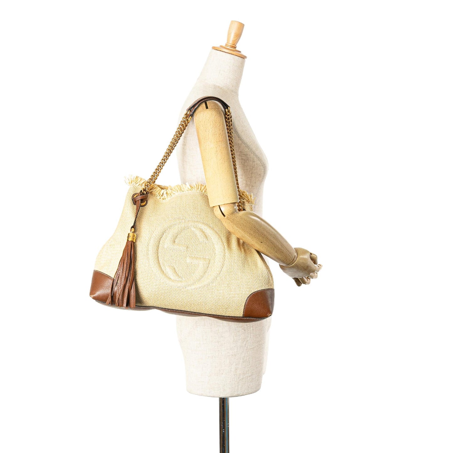 Gucci Medium Canvas Soho Chain Tote (SHG-jgKA4a)