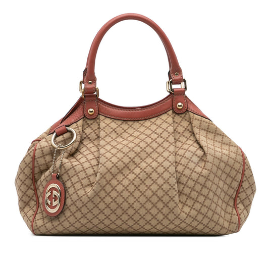 Gucci Medium Diamante Canvas Sukey Tote