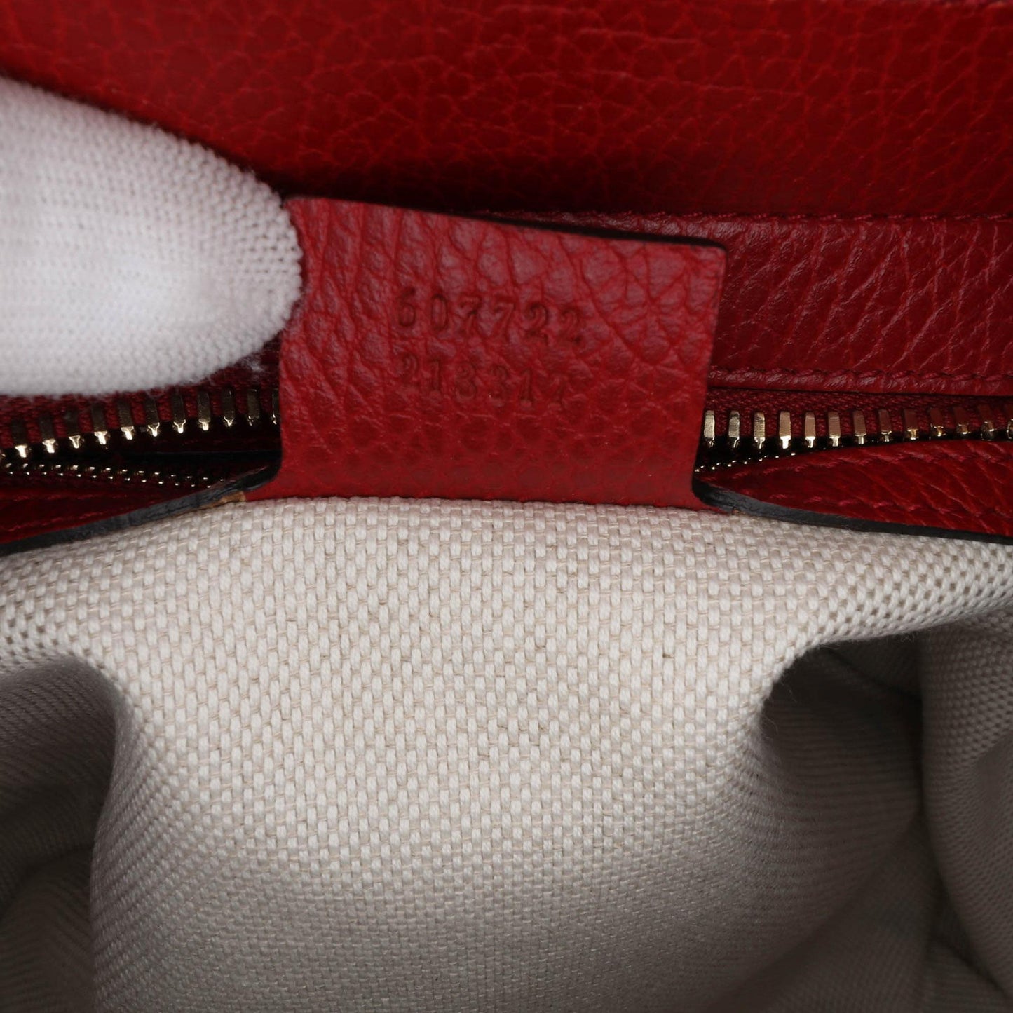 Gucci Medium Dollar Calf Soho Top Handle Convertible Tote