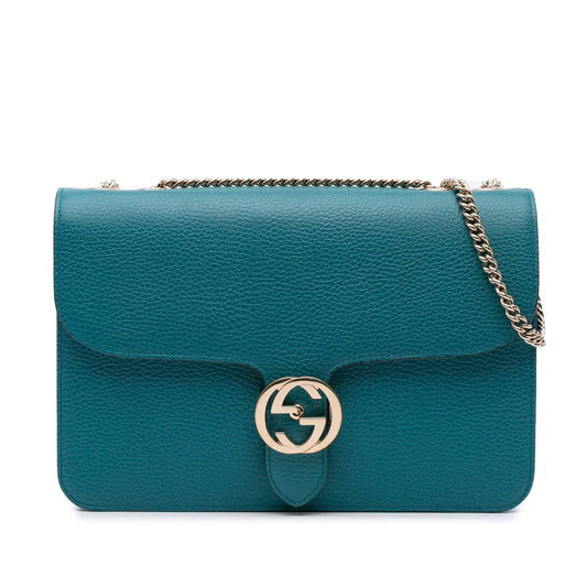 Gucci Medium Dollar Calfskin Interlocking G Crossbody