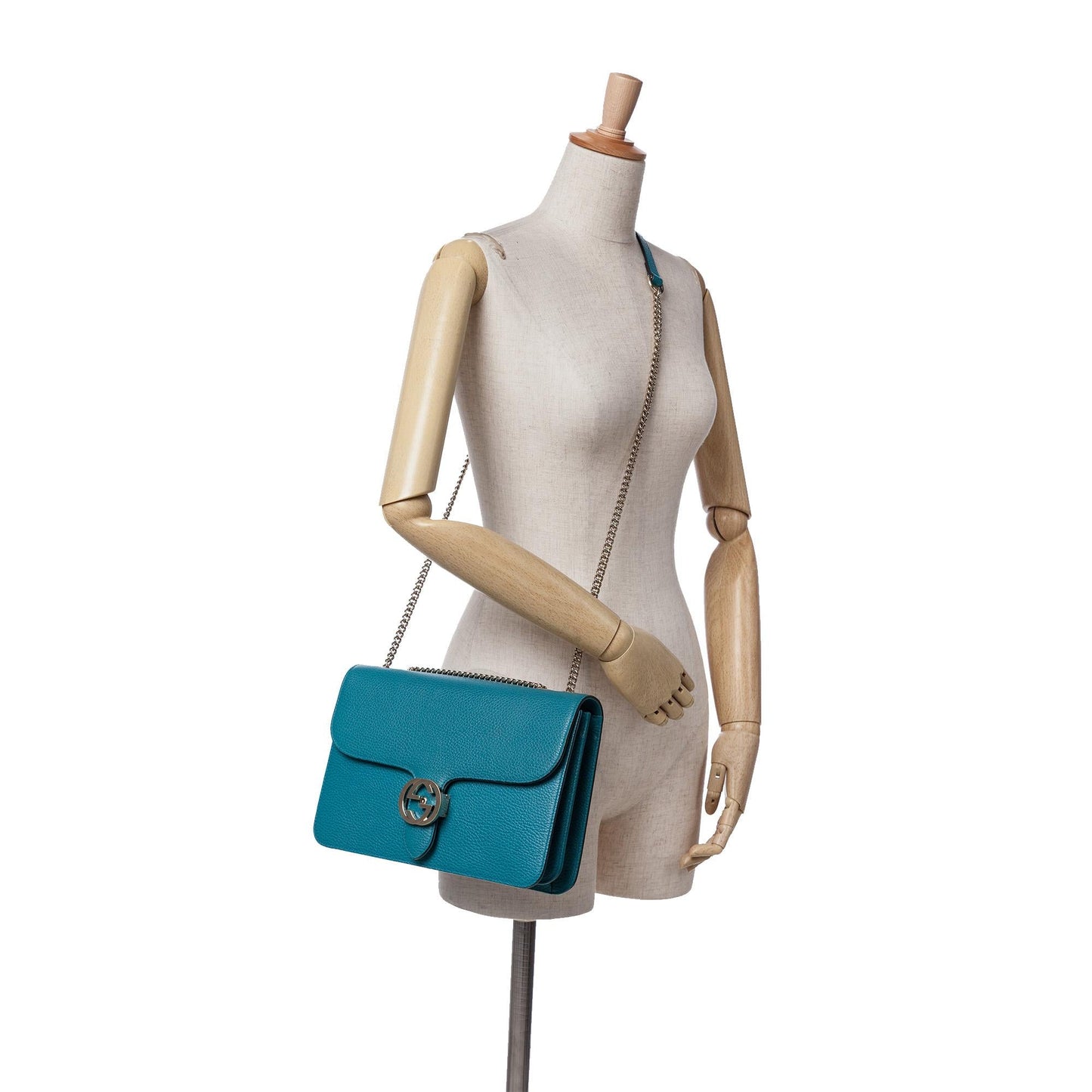 Gucci Medium Dollar Calfskin Interlocking G Crossbody