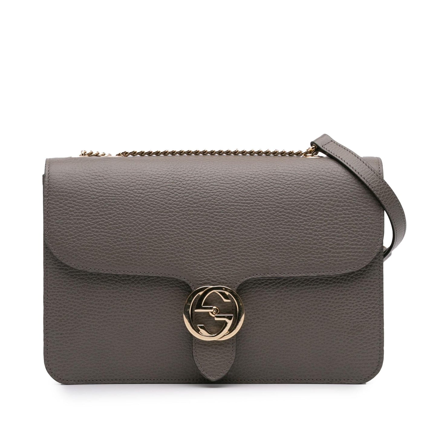 Gucci Medium Dollar Calfskin Interlocking G Crossbody