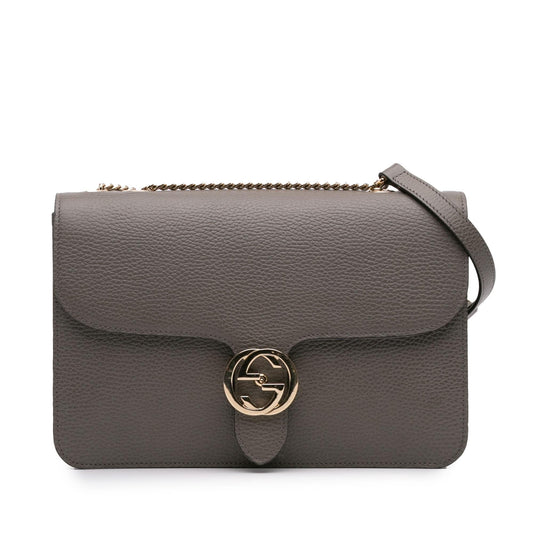 Gucci Medium Dollar Calfskin Interlocking G Crossbody