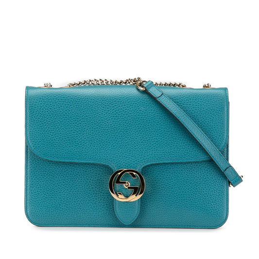 Gucci Medium Dollar Calfskin Interlocking G Crossbody