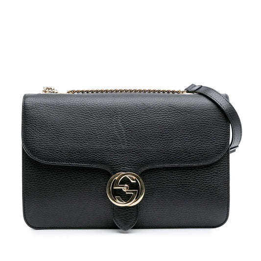 Gucci Medium Dollar Calfskin Interlocking G Crossbody