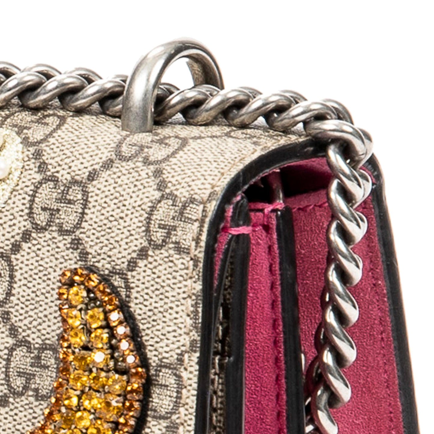 Gucci Medium Embellished GG Supreme Dionysus Shoulder Bag (SHG-A3io5I)